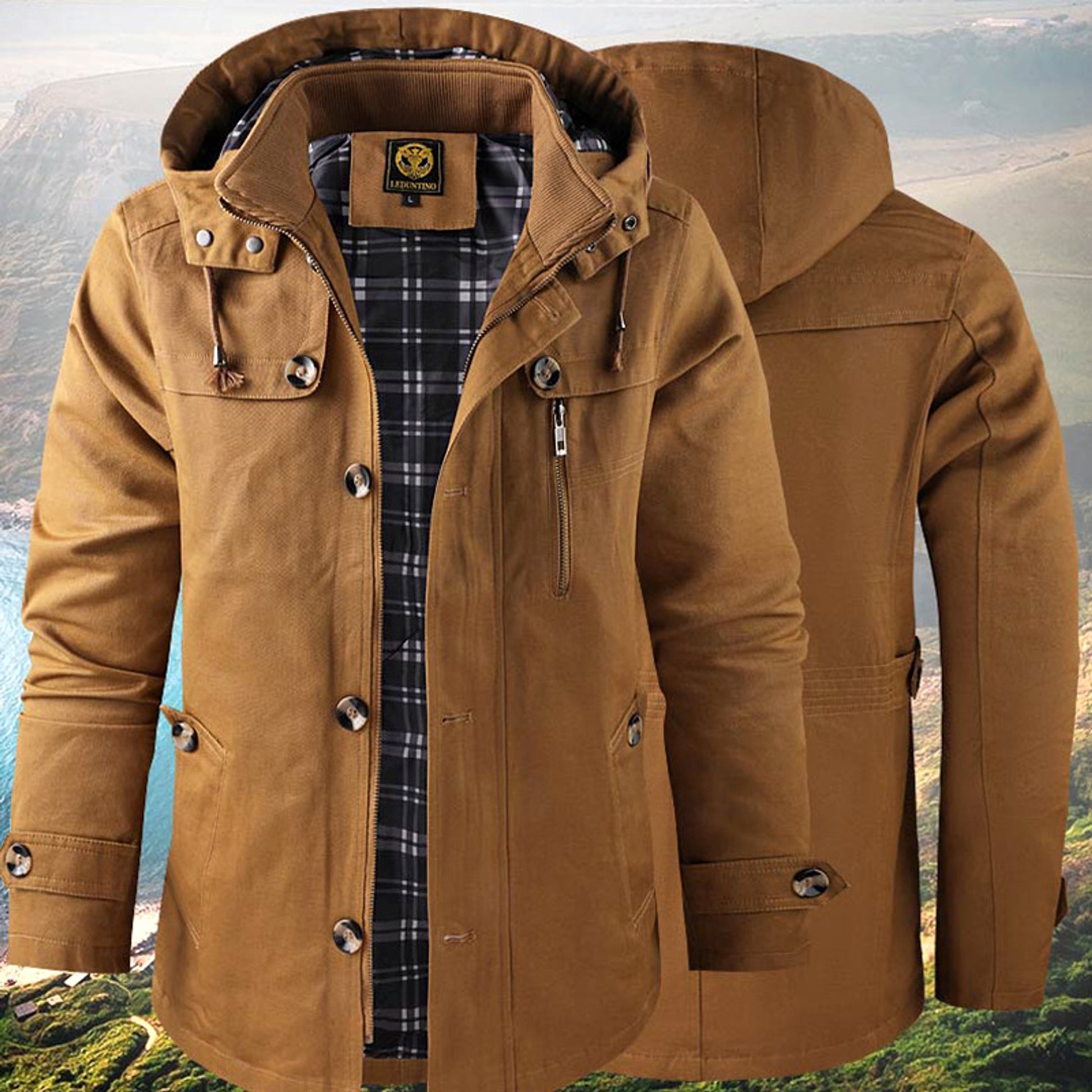 Mid-length Men's Jacket - enhanced image 5