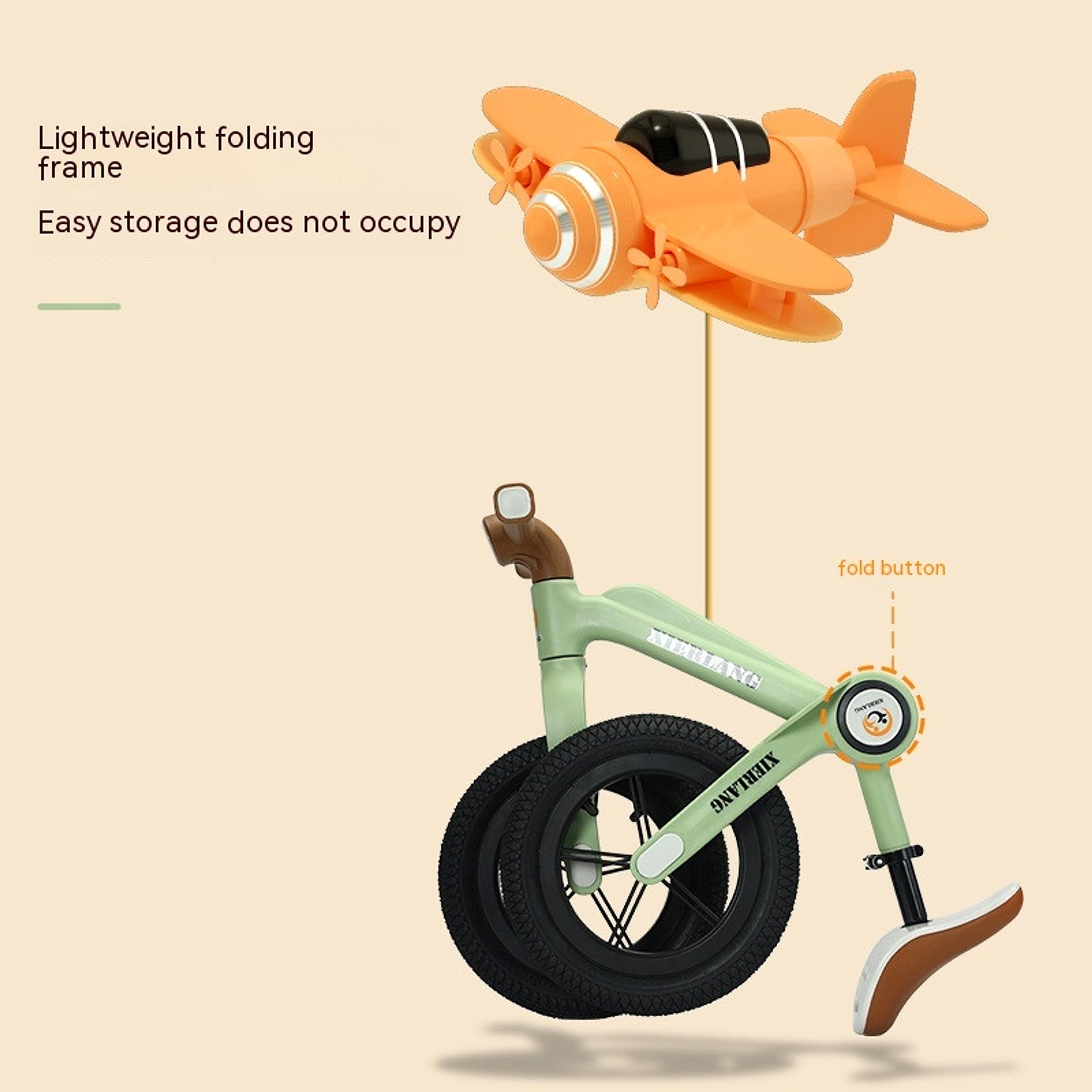 MiniRider™ – Foldable Pedal-Free Balance Bike for Toddlers (12" & 14") - enhanced image 5