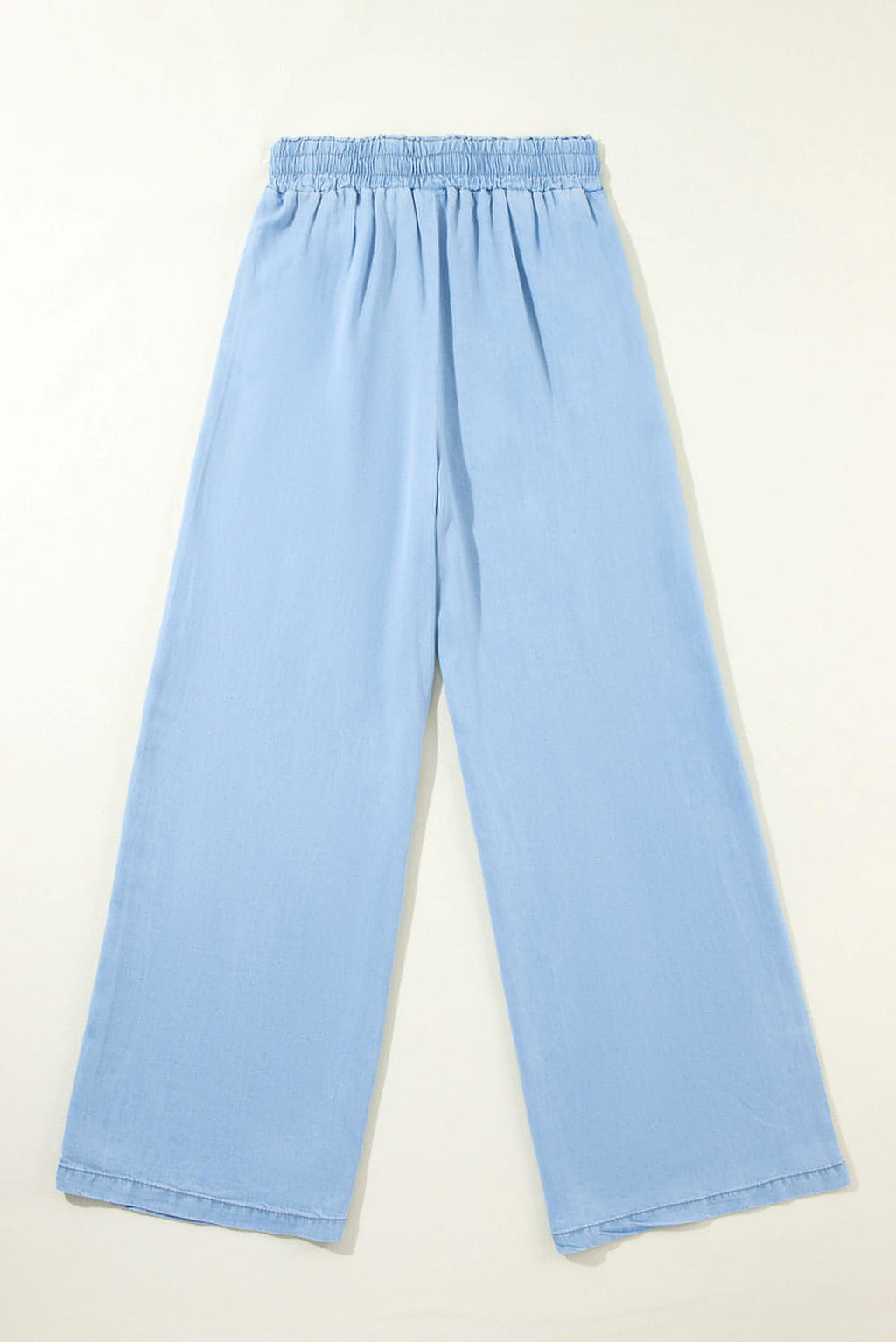 Myosotis Drawstring High Waist Wide Leg Denim Pants - enhanced image 5