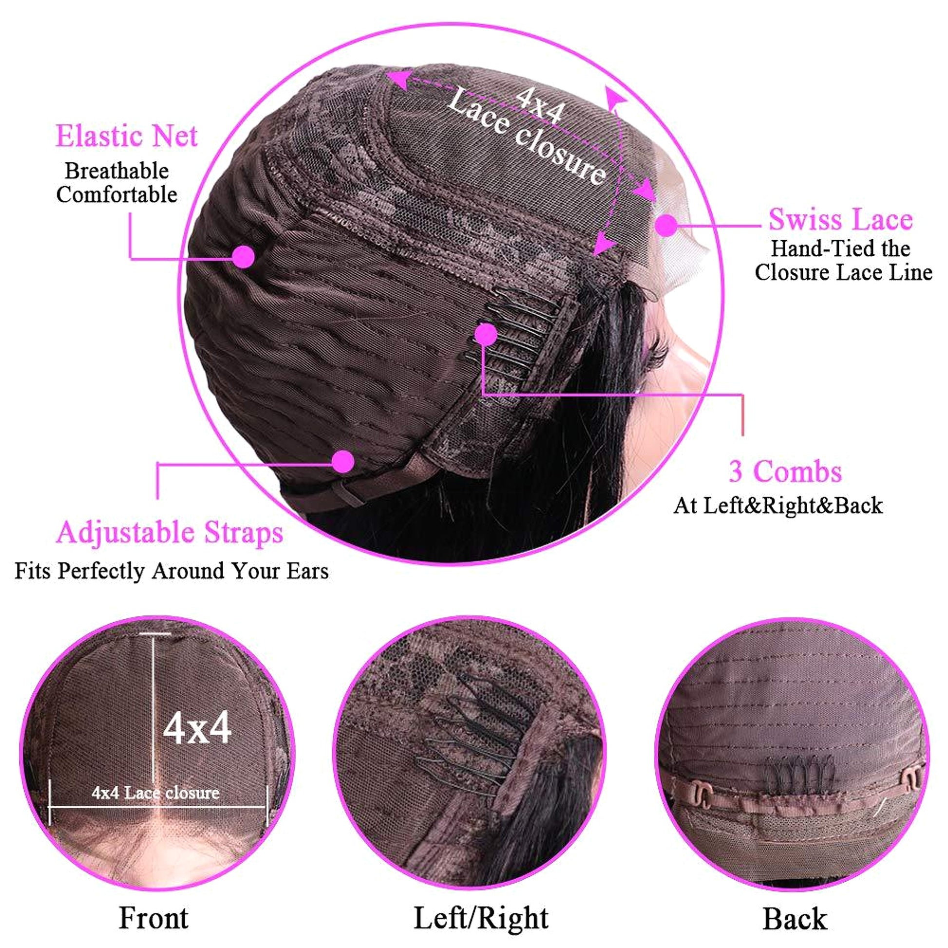 LuxeWave Natural Wig Real Hair - LuxeWave - enhanced image 5