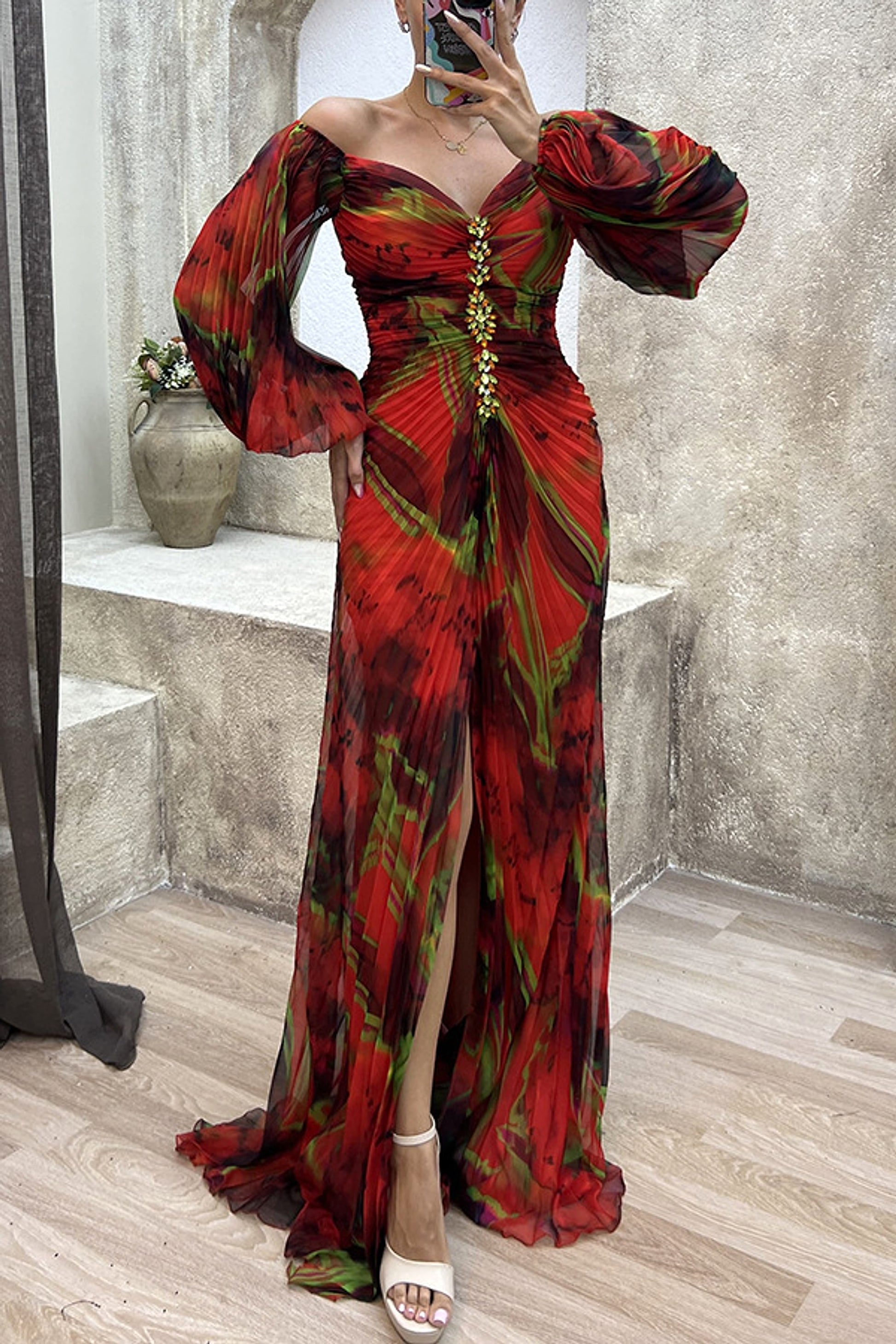 New Party Pleated Loose Casual Women's Clothing Dress - enhanced image 5