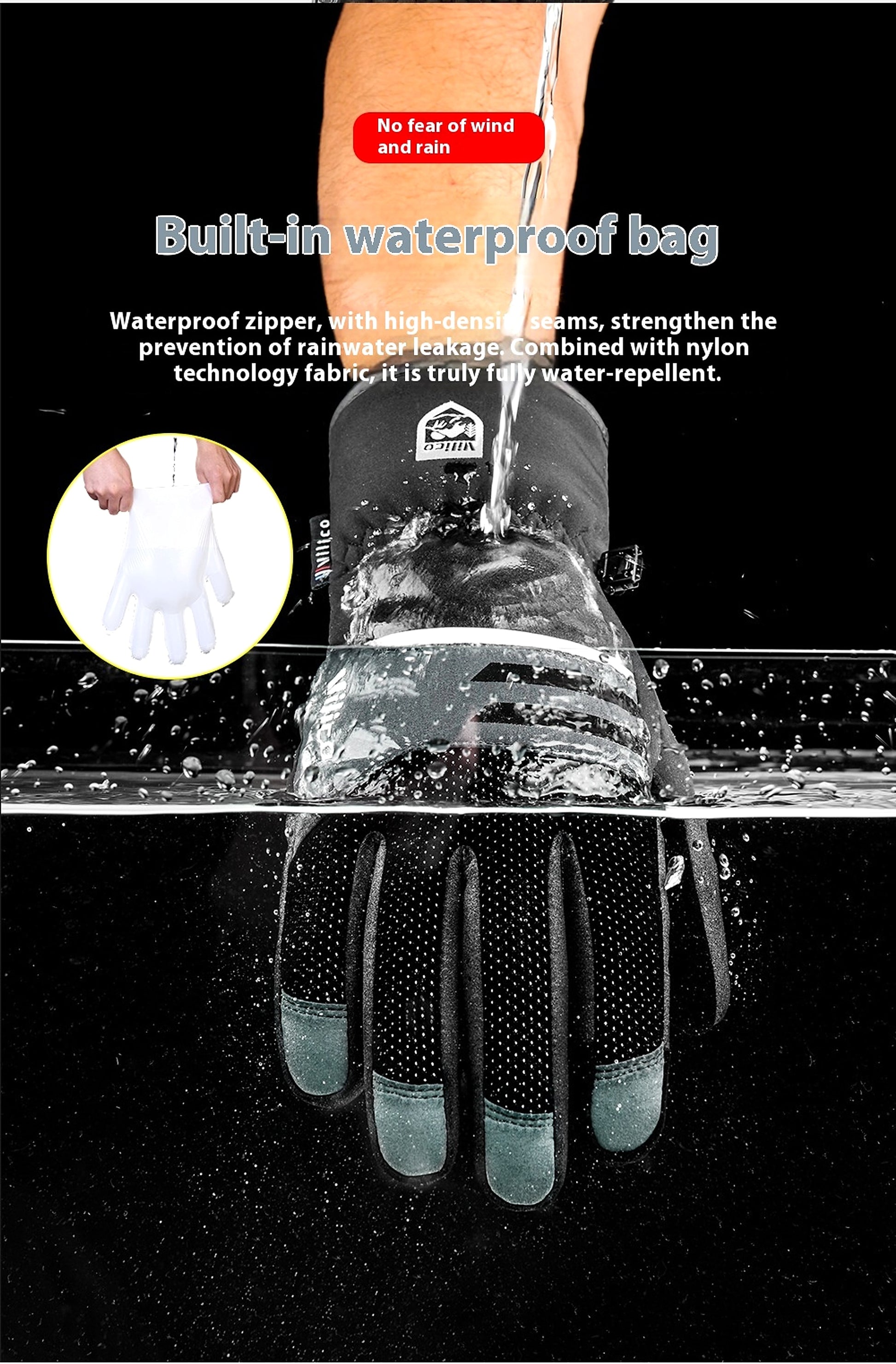 Outdoor Non-slip Cold Velvet Wear-resistant Gloves - enhanced image 5
