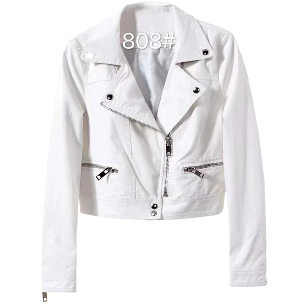 Perfect Biker Style – Slim Fit Faux Leather Jacket - enhanced image 5