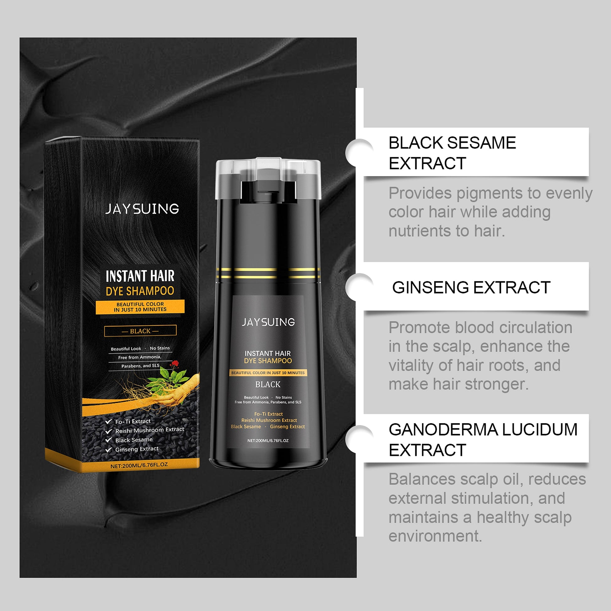 Plant Extract Color Shampoo | Gentle Dyeing with Scalp Care - enhanced image 5