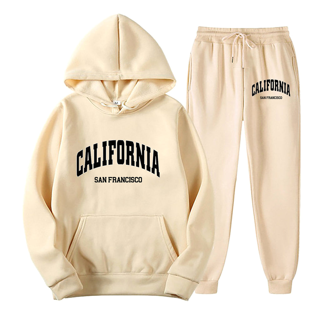 Plus Size Fleece-lined Sweater Suit Men's Long Sleeve Tracksuit - enhanced image 5