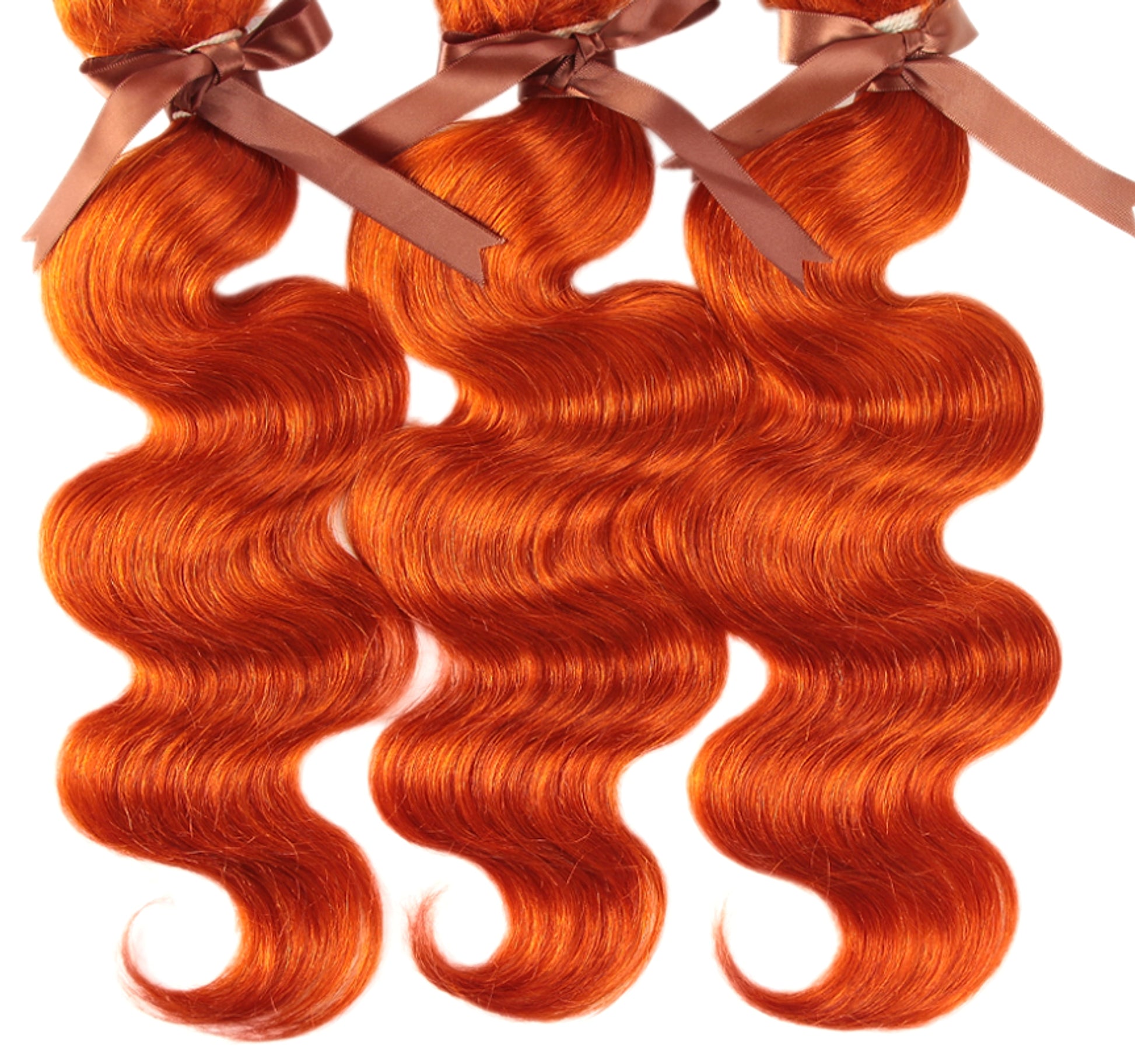 LuxeWave Real Hair Curtain Block Orange - enhanced image 5