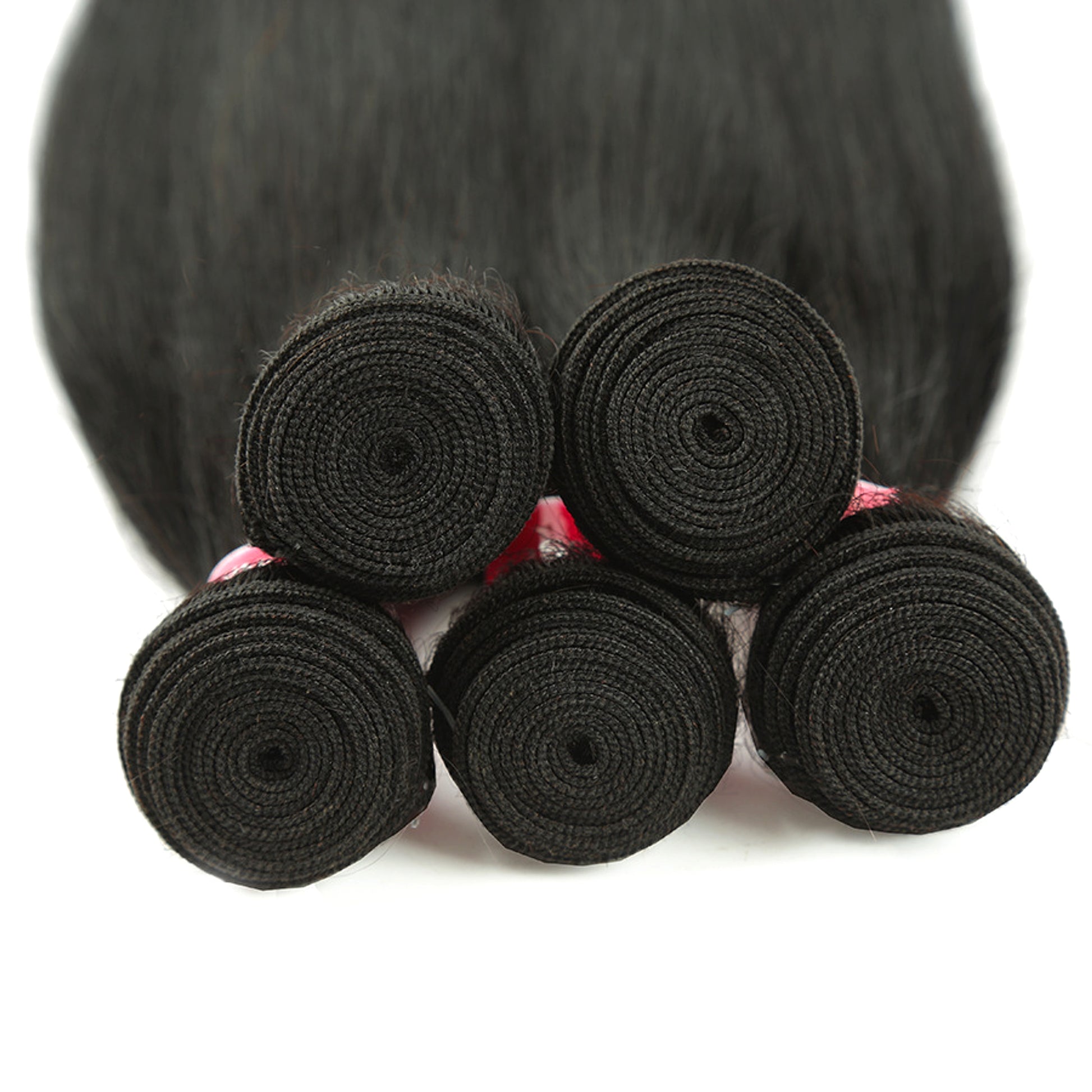 Real human hair straight wave human hair hair curtain natural color wig hair extension - enhanced image 5