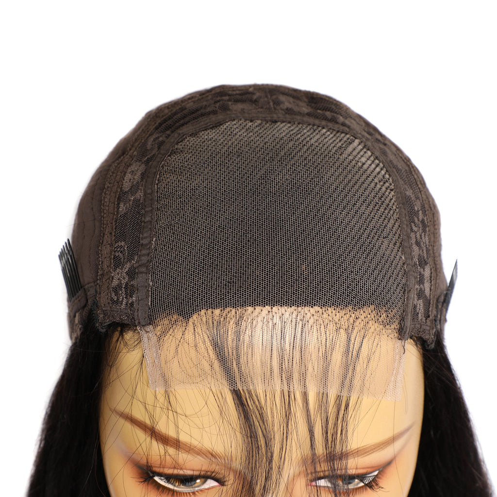 Real Human Hair Wig Lace Hair Set 9a Hair Quality Straight Hair - enhanced image 5