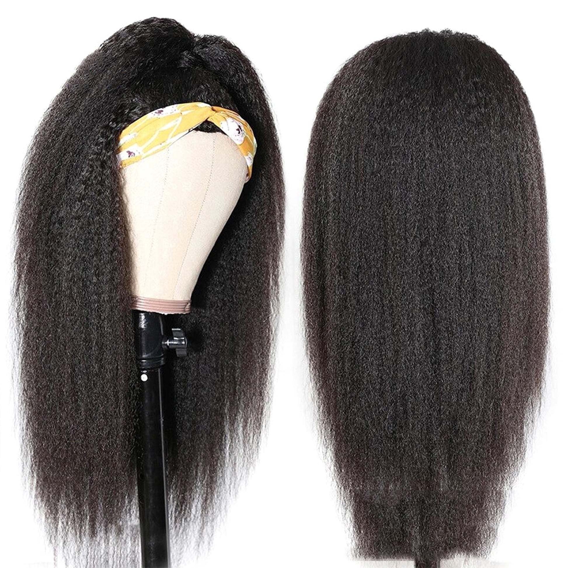 Real Strap Black Real Hair Ice Ribbon Headgear - enhanced image 5