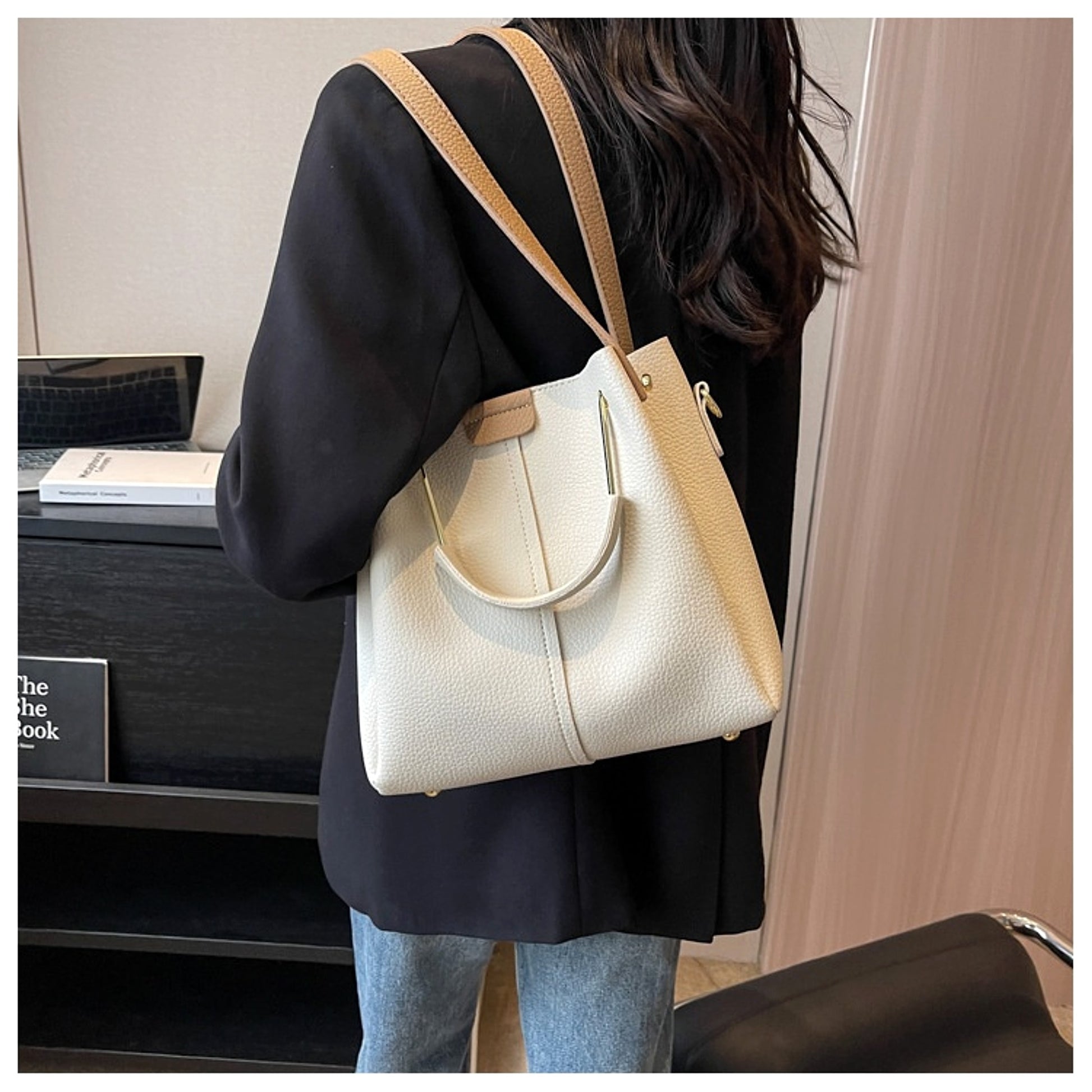 Roselle™ – Textured Mini Bucket Bag (Korean Style) - enhanced image 5