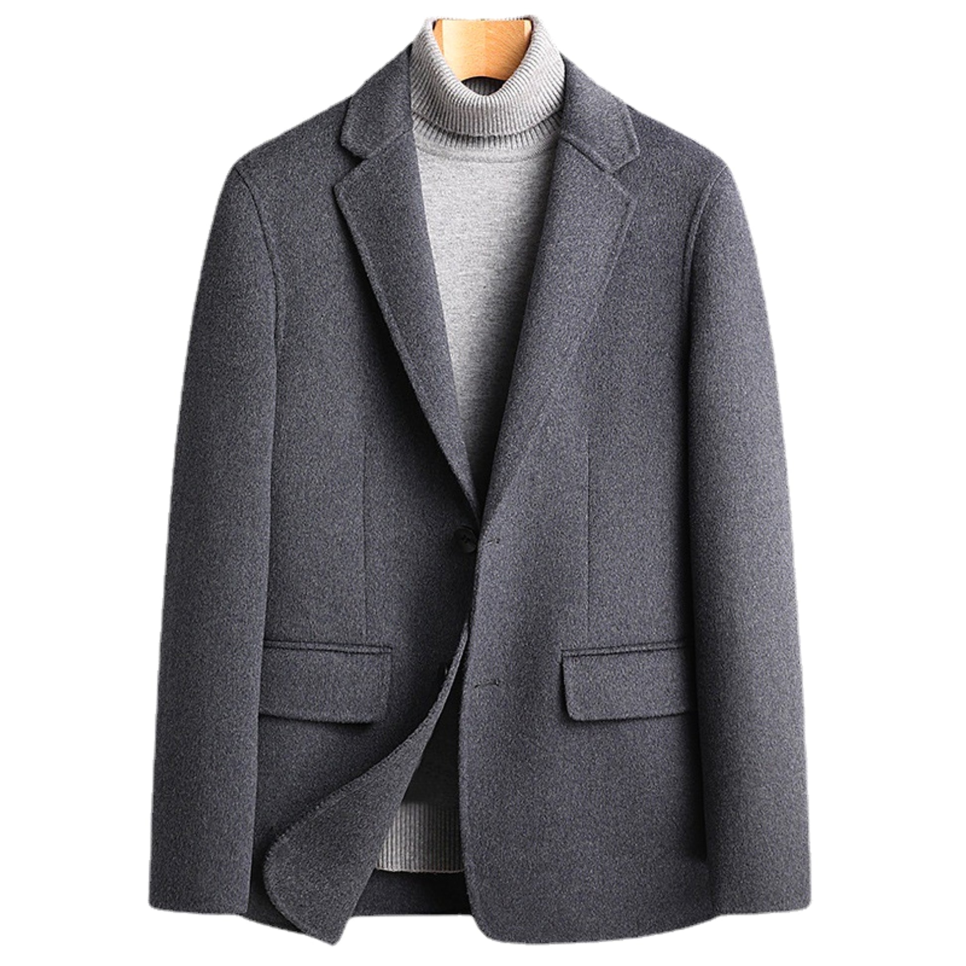 RoyalForm™ Men's Wool Coat – Luxury & Warmth for Winter - enhanced image 5