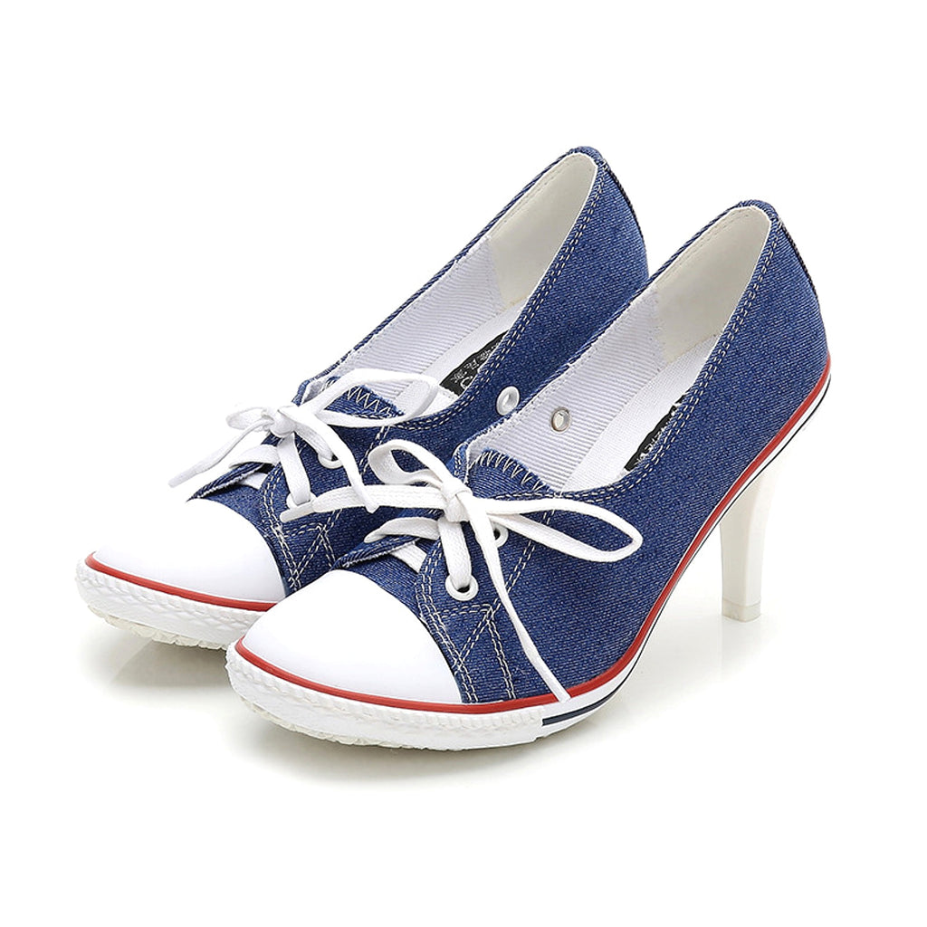 SeoulLift™ – Korean Canvas High-Sole Sneakers (Women) - enhanced image 5