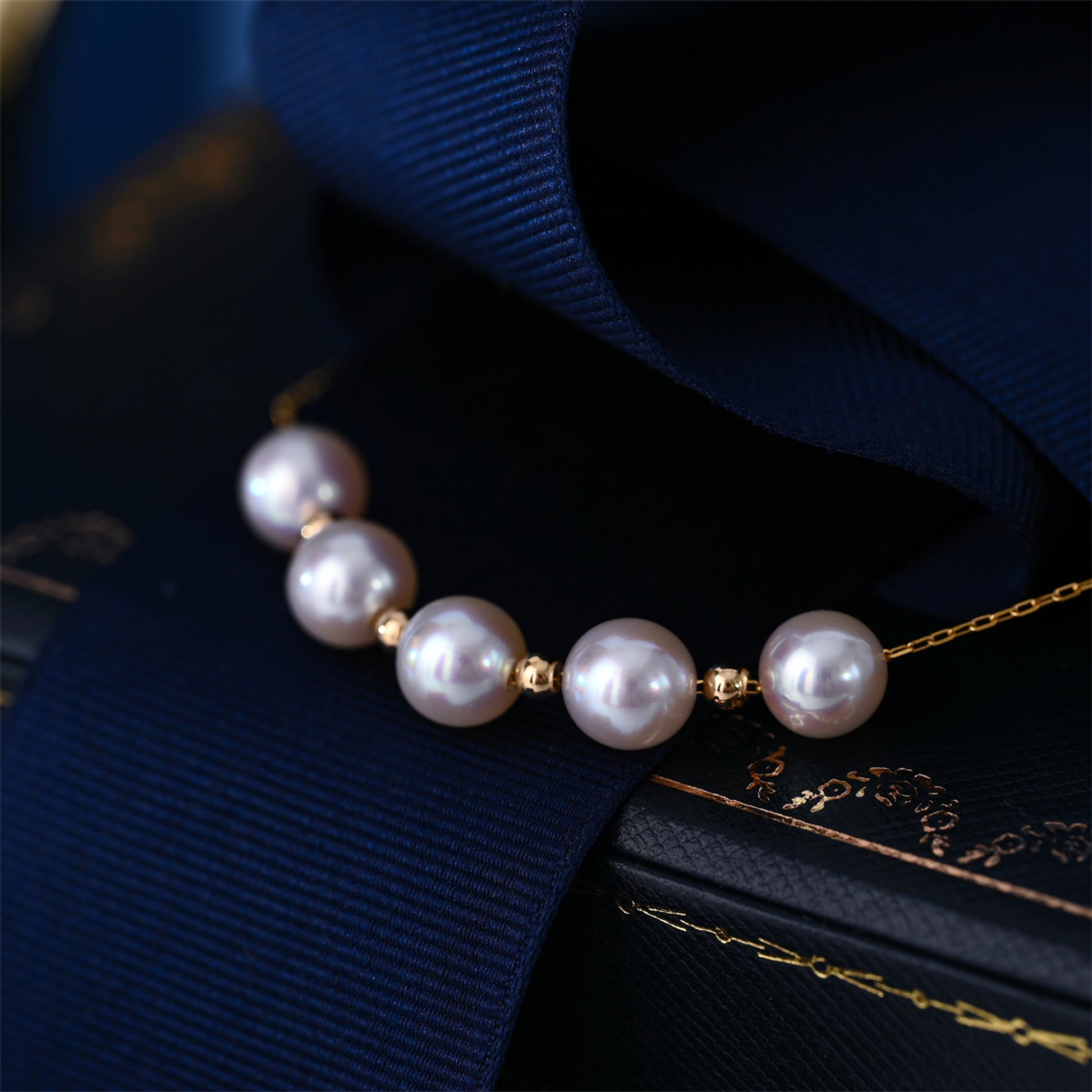 Radiant Pearl 18K Gold Adjustable Necklace - enhanced image 5