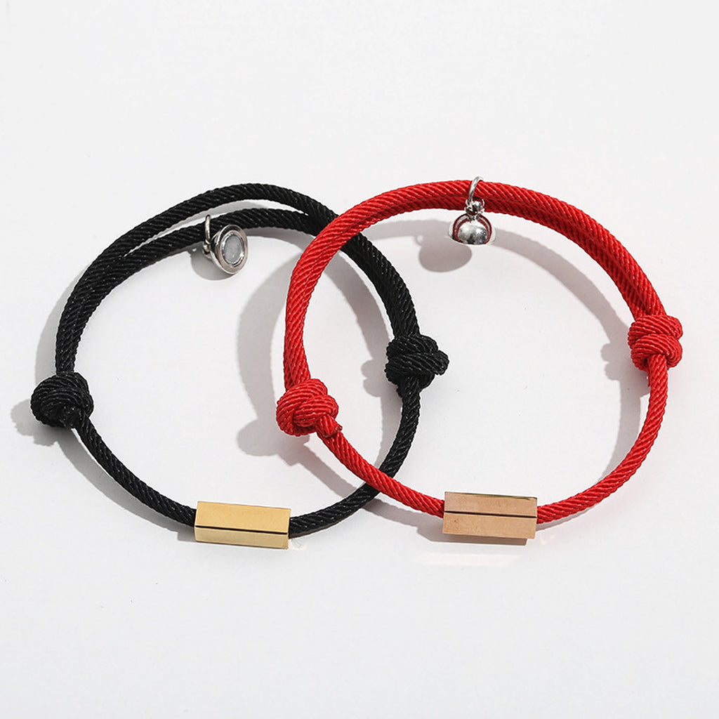 Magnetic Engraved Couple Bracelet – Stay Connected, Always! - enhanced image 5