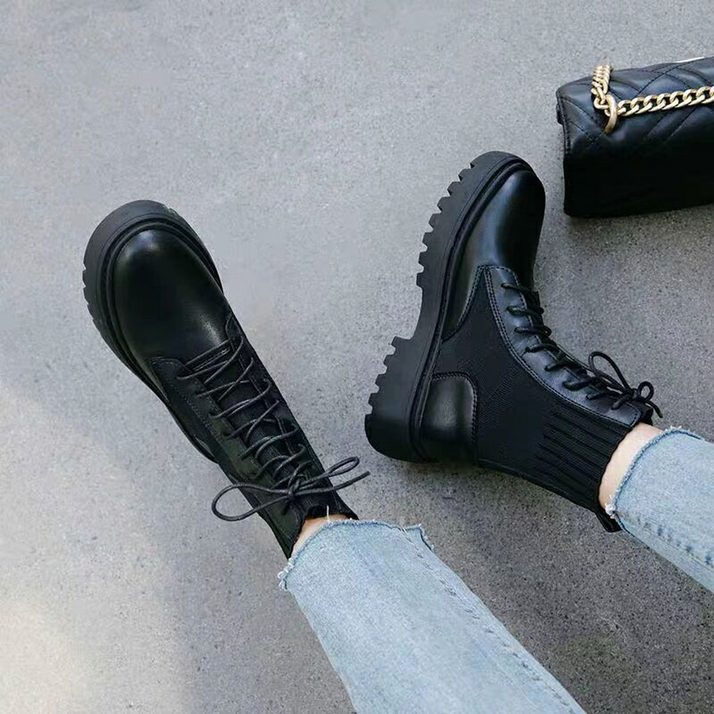 Spring and Autumn new English style Martin boots Women - enhanced image 5