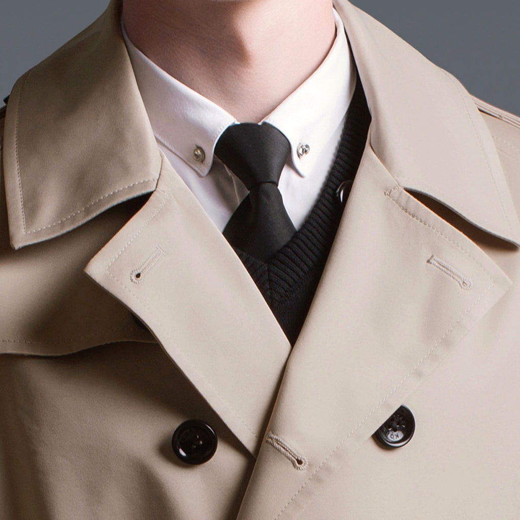 Spring And Autumn New European Station Loose Trench Coat - enhanced image 5