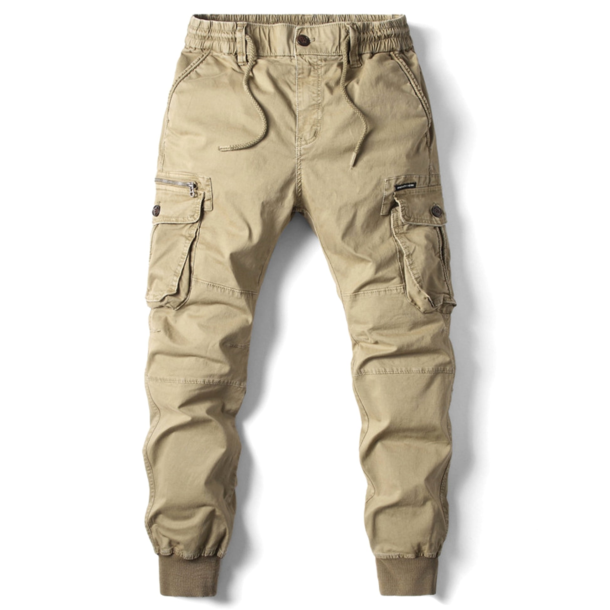 Spring Men's Tappered Work Clothes Multi-pocket Loose Casual Pants - enhanced image 5