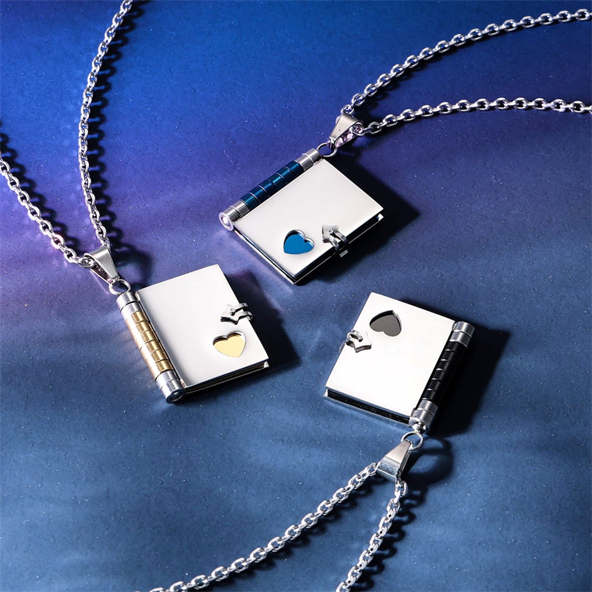 LuxeJewels™ – LoveBook™ Couple Pendant - enhanced image 5