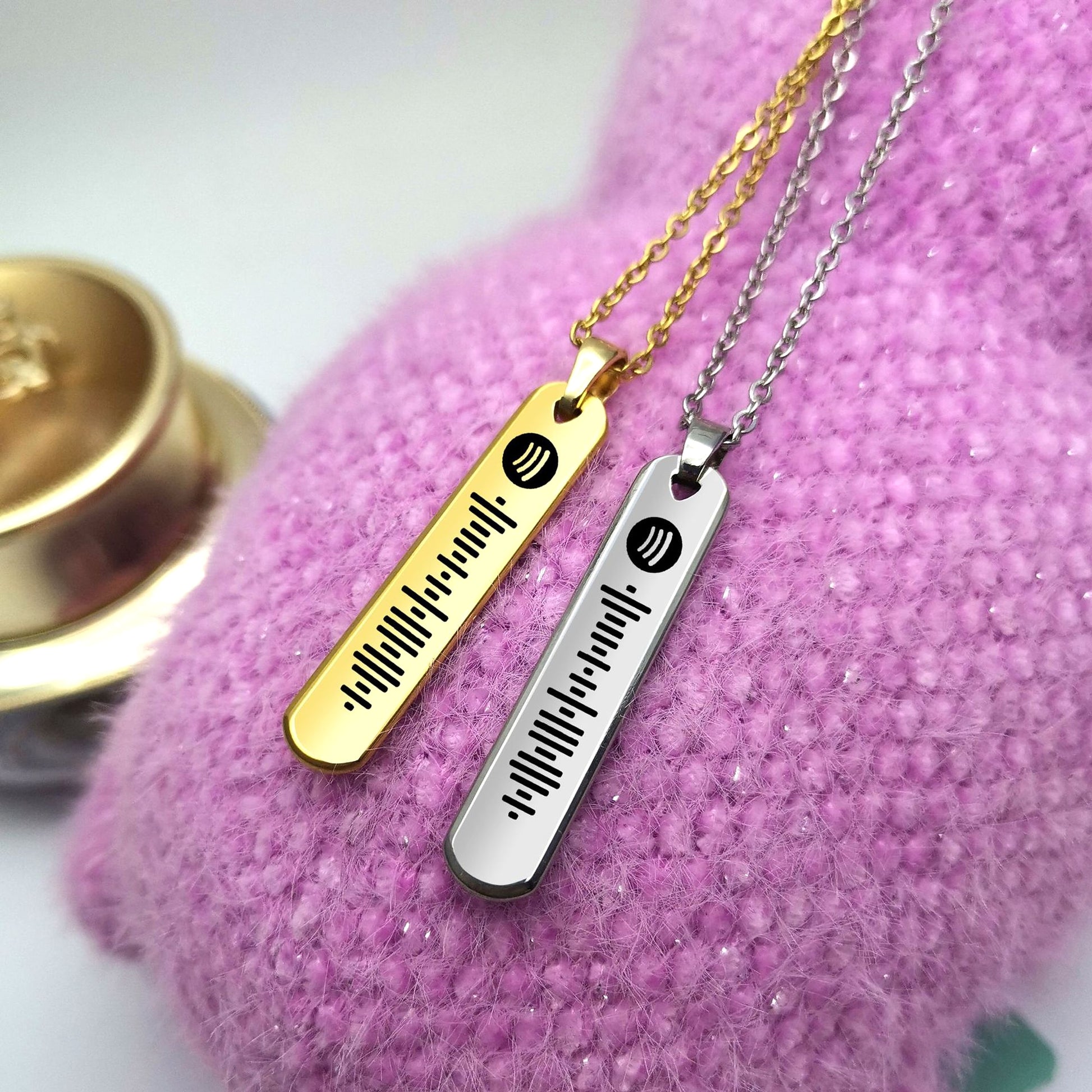 💎 Custom Bullet Necklace – Engraved Keepsake in Titanium Steel - enhanced image 5