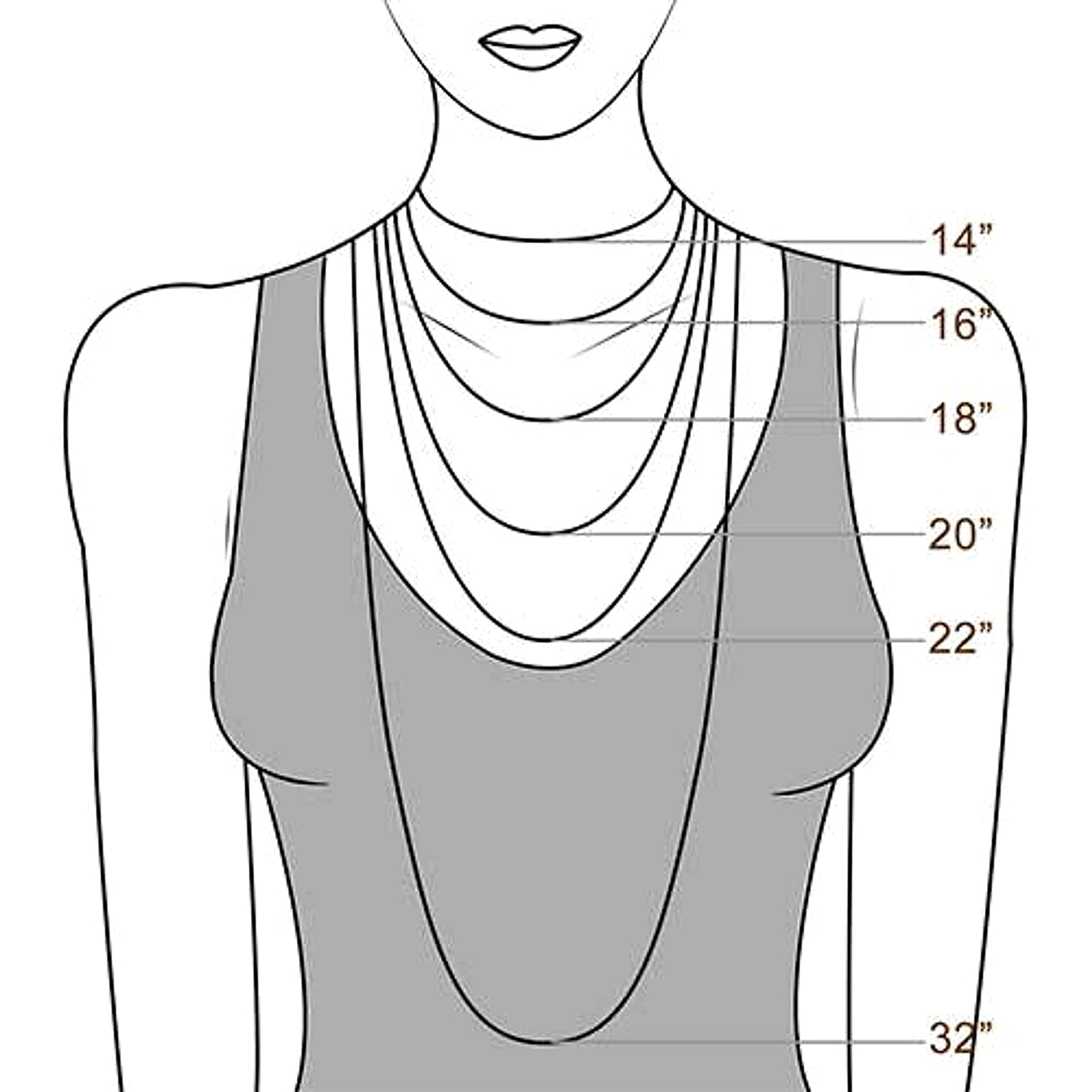 Sterling Silver Clavicle Chain Accessory Round Love Jewelry - enhanced image 5
