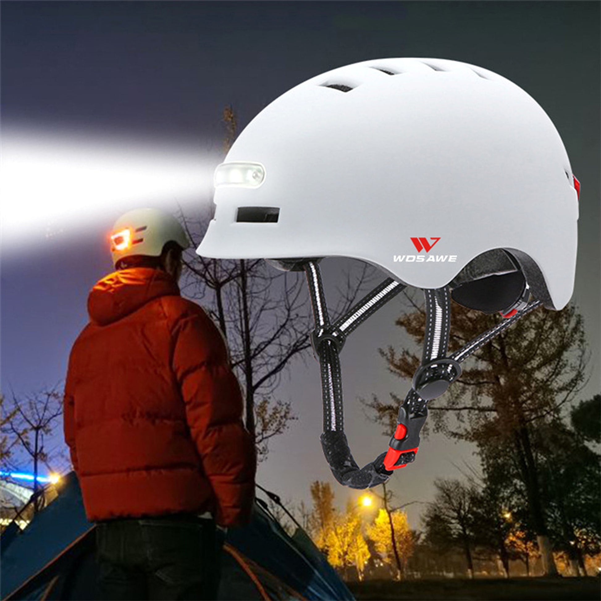 Taillight helmet Bicycle cycling helmet - enhanced image 5