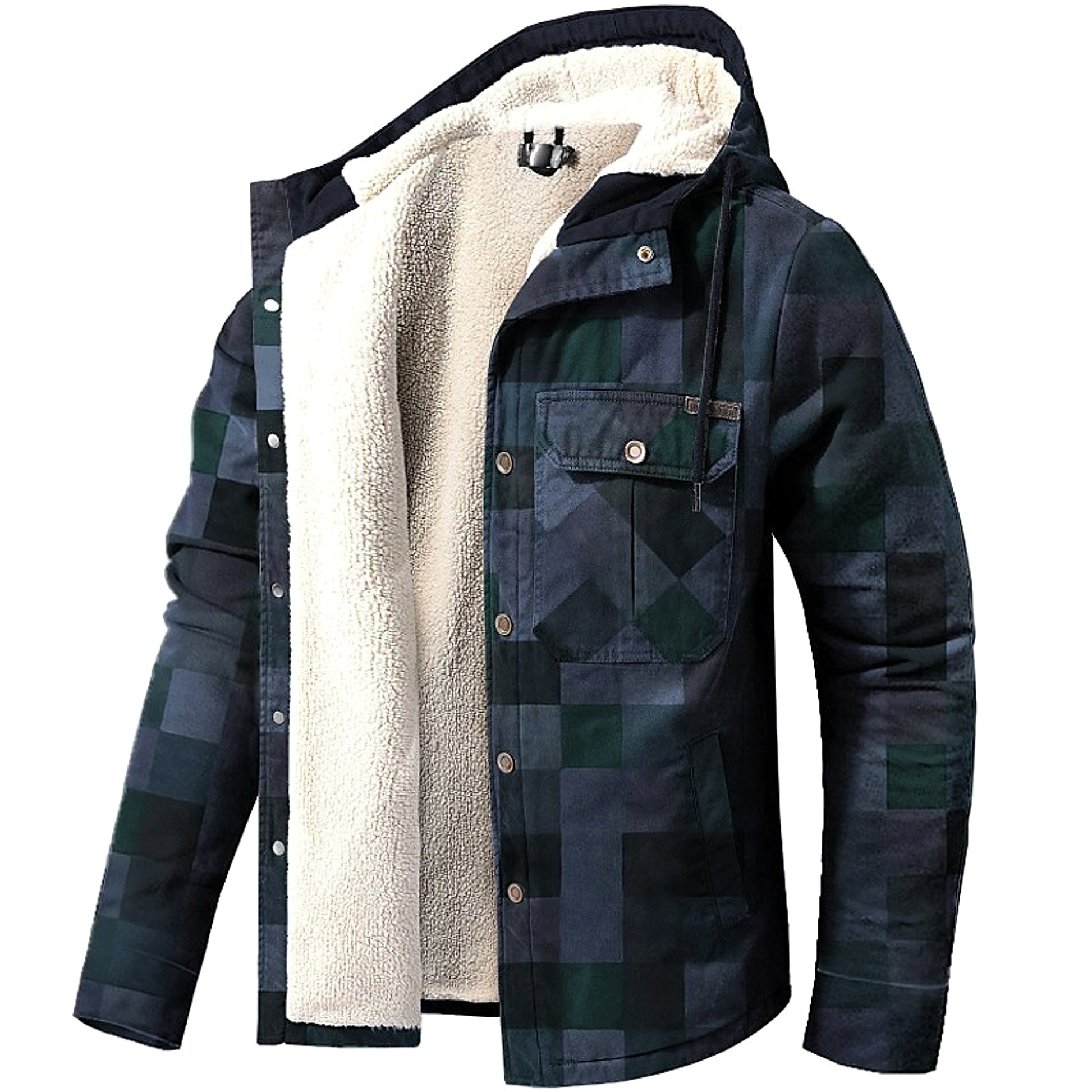 Thickened Loose Men's Clothing Fleece Jacket - enhanced image 5