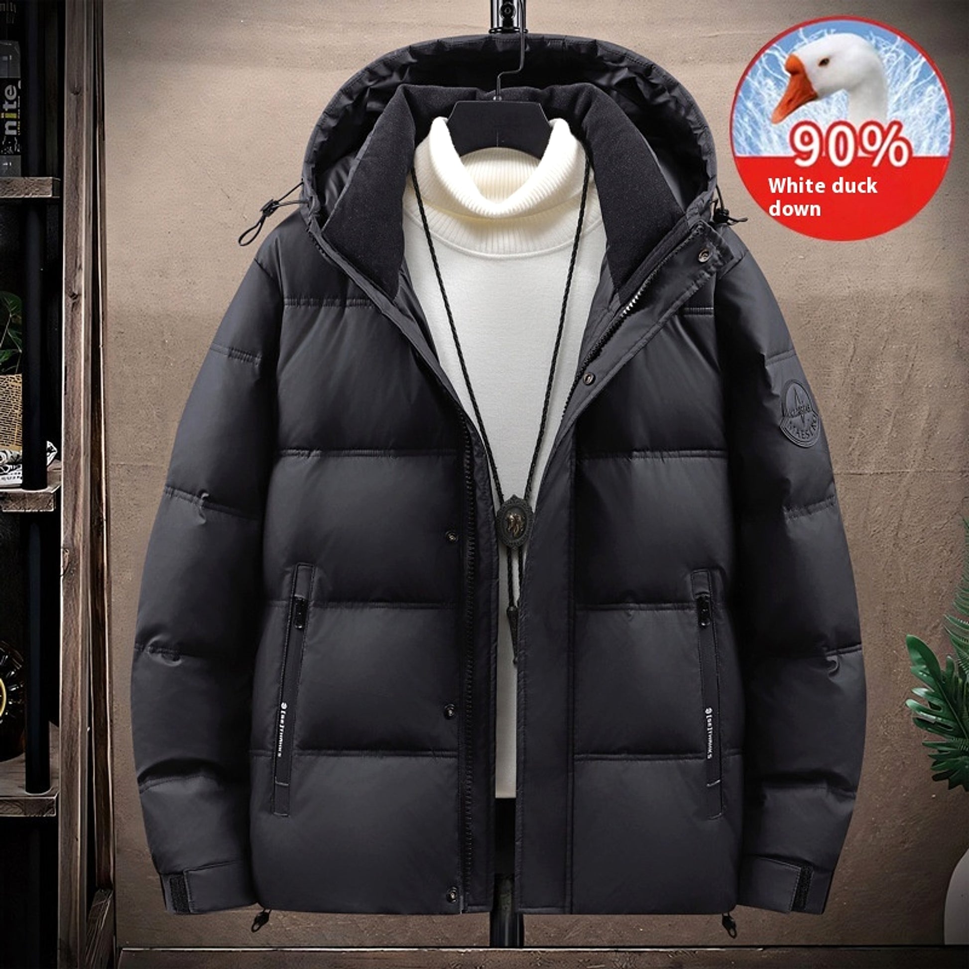 Thickened Warm Down Jacket Male mEN - enhanced image 5