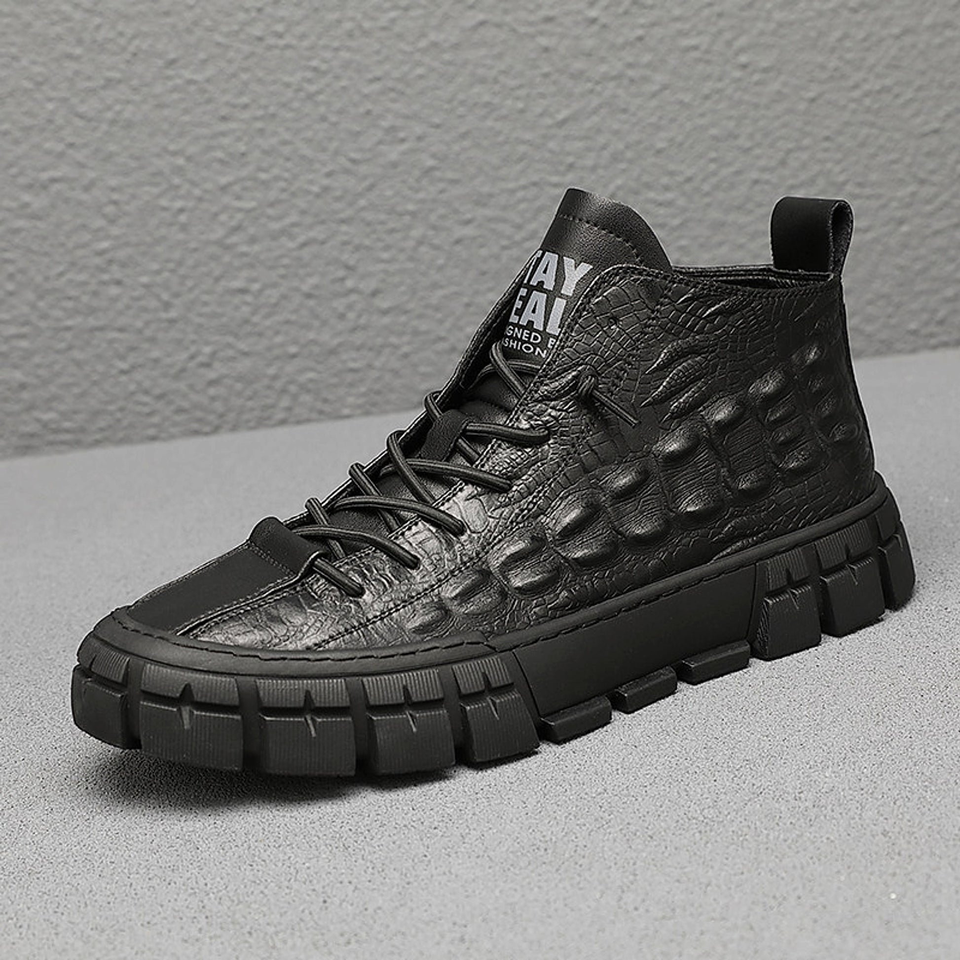 UrbanEdge™ – Men’s High-Top Leather Boots with Warm Lining - enhanced image 5