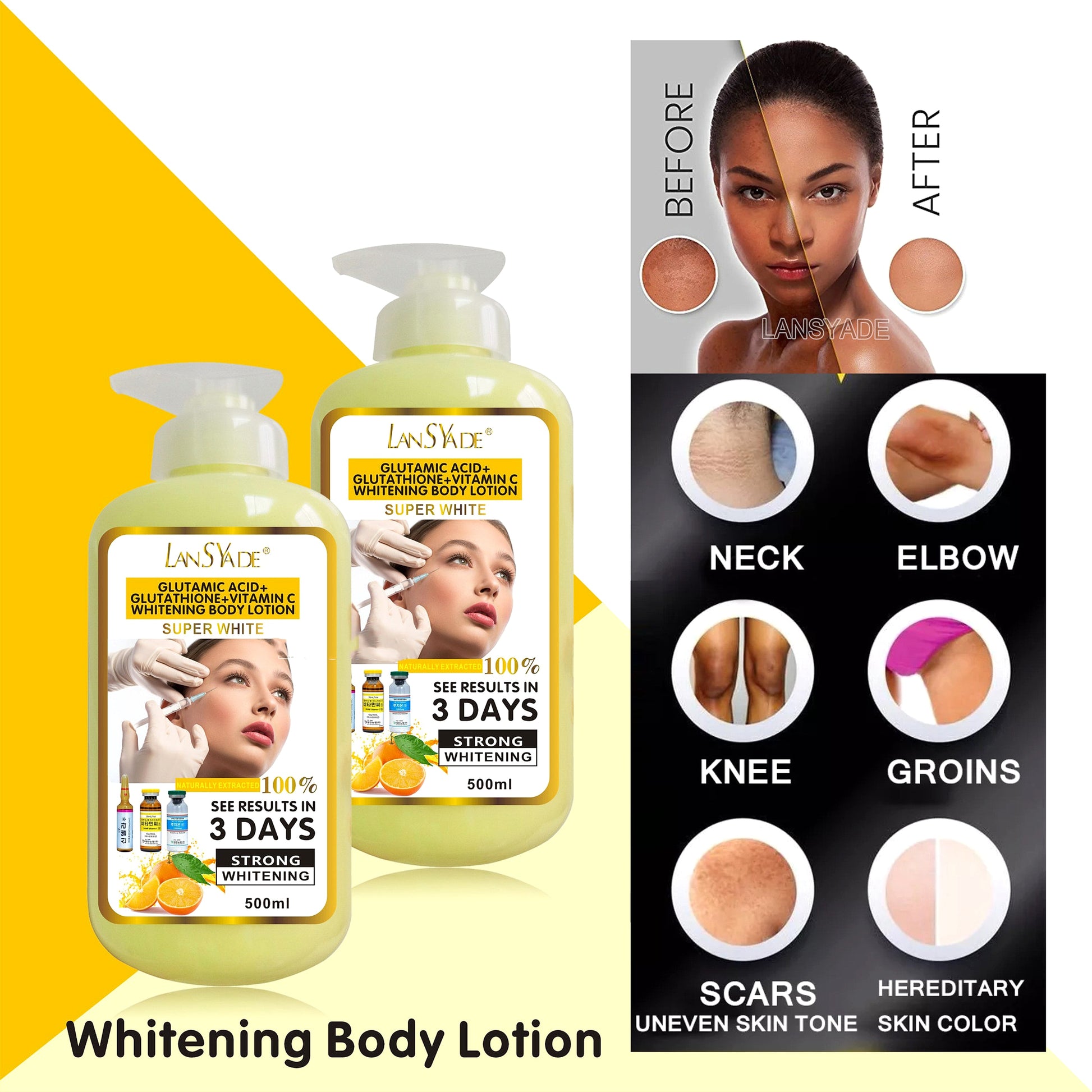 VC Glutathione Body Lotion – Even-Toned & Deeply Hydrated Skin - enhanced image 5
