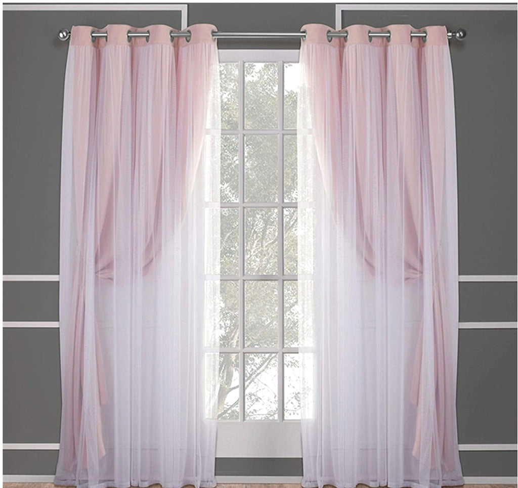 Velura™ – Double Layer Lace-Trim Blackout Curtain - enhanced image 5