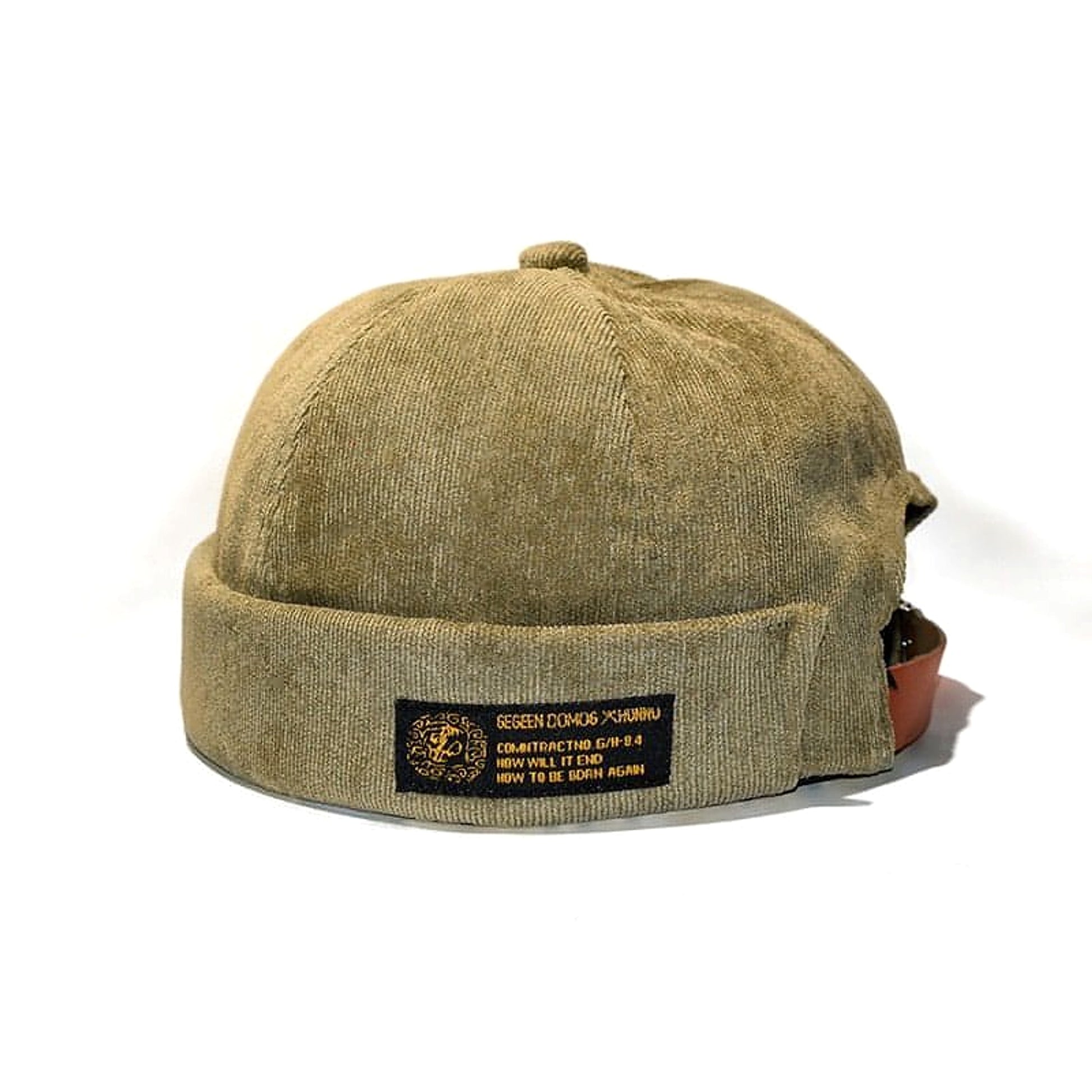 Vintage Docker Cap Brimless Hat - enhanced image 5