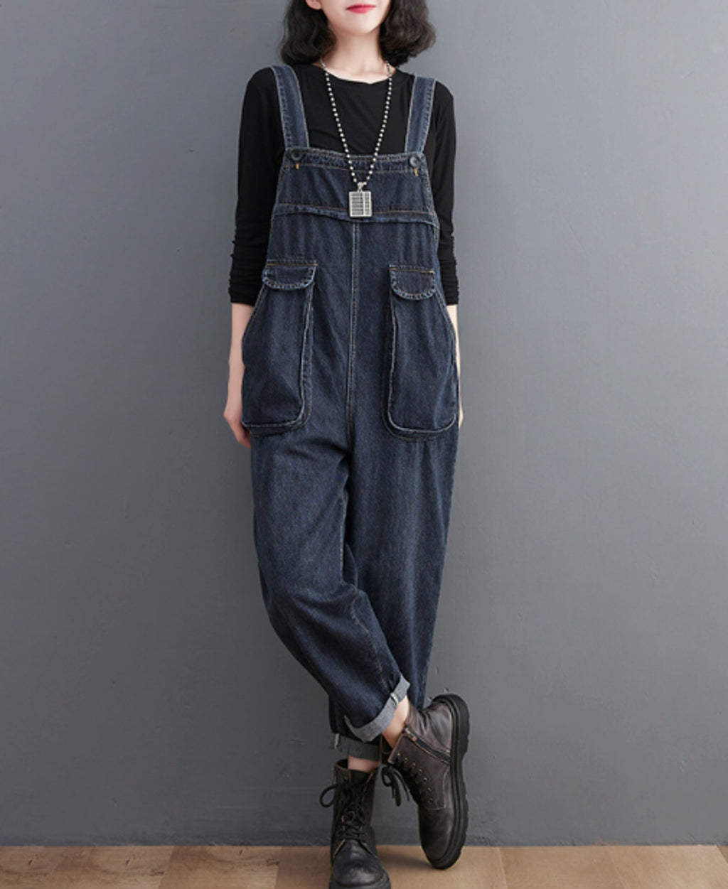 Vintage Oversized Women's Jumpsuit - enhanced image 5