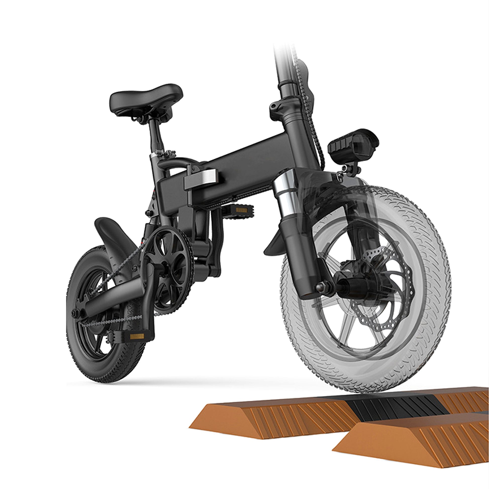 VoltStrider™ Compact 14 – Folding Urban E-Bike (36V, 250W, 20–30km Range) - enhanced image 5