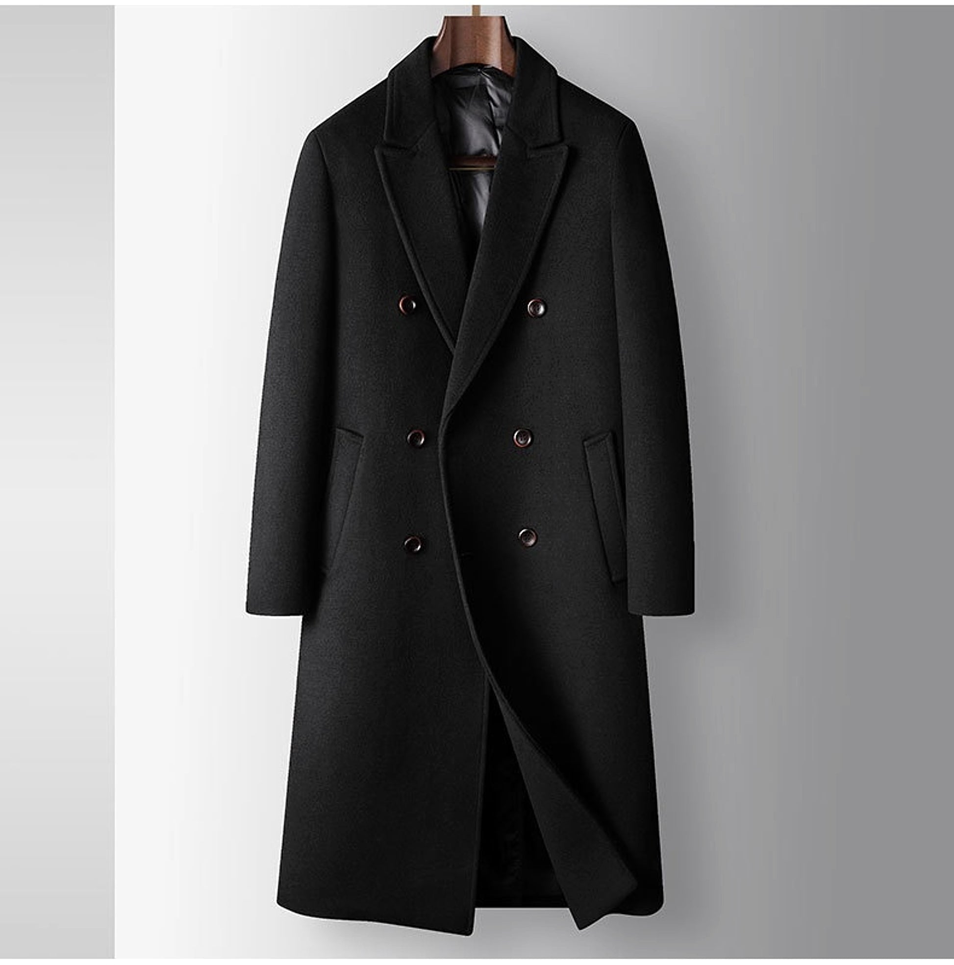 White Duck Down Liner Warm Woolen Coat - enhanced image 5