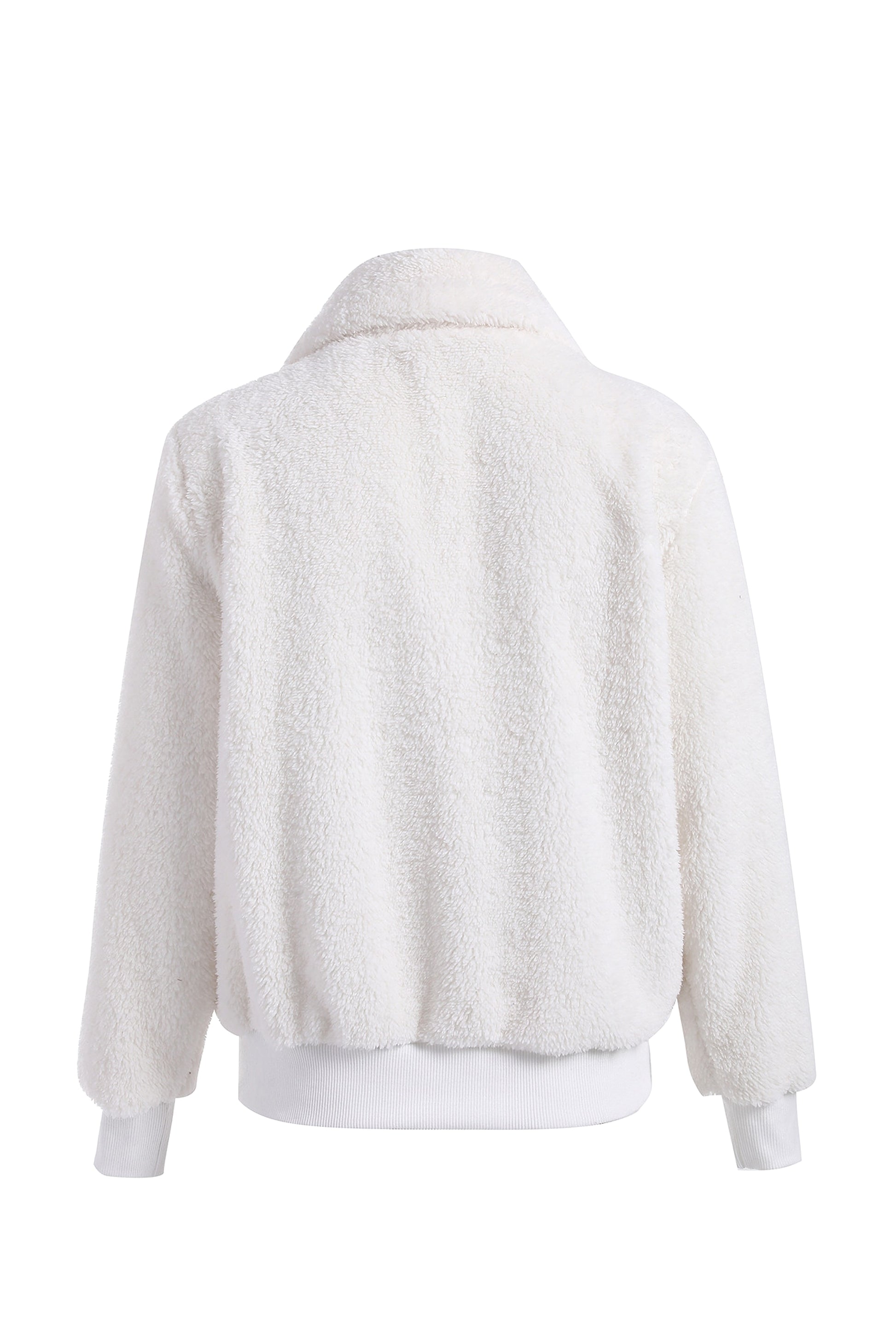 Winter Autumn Women Lapel Zipper Jacket Coat - enhanced image 5