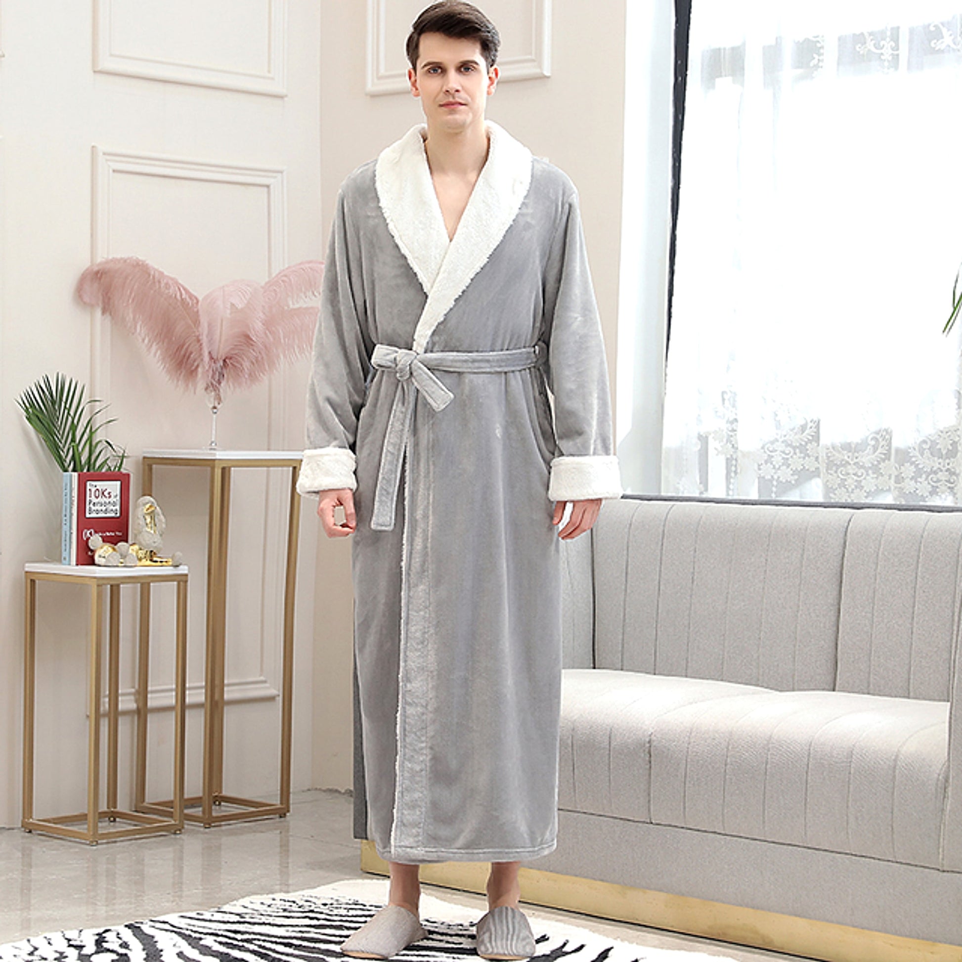 Winter Flannel Nightgown Pajamas Thickened - enhanced image 5