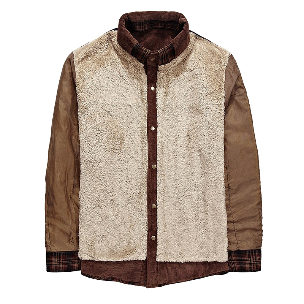 Pure Cotton Plaid Jacket Men - enhanced image 5