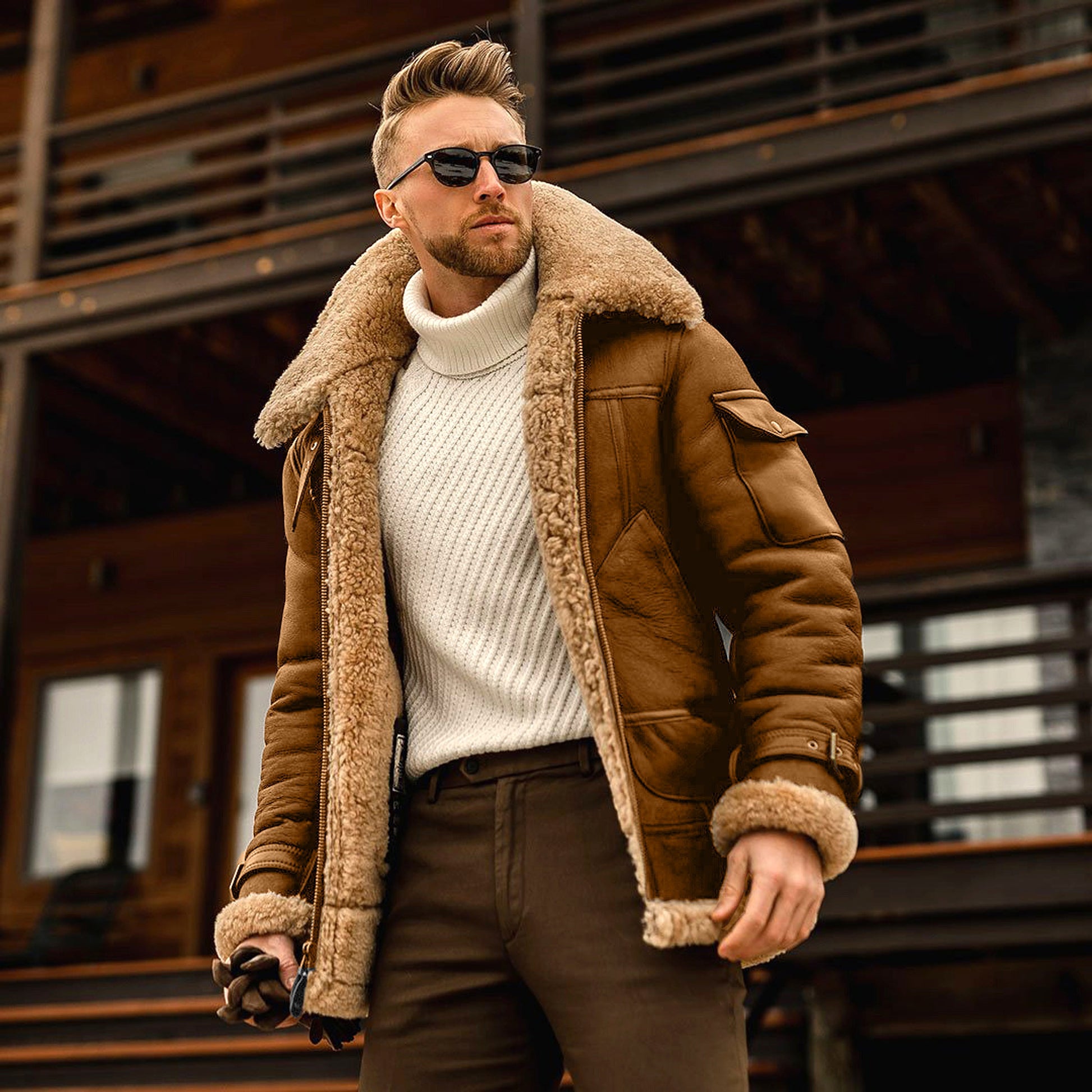 Winter Jacket Mens Military Fleece Warm Jackets Male Fur Collar Coats Army Tactical Jacket - enhanced image 5