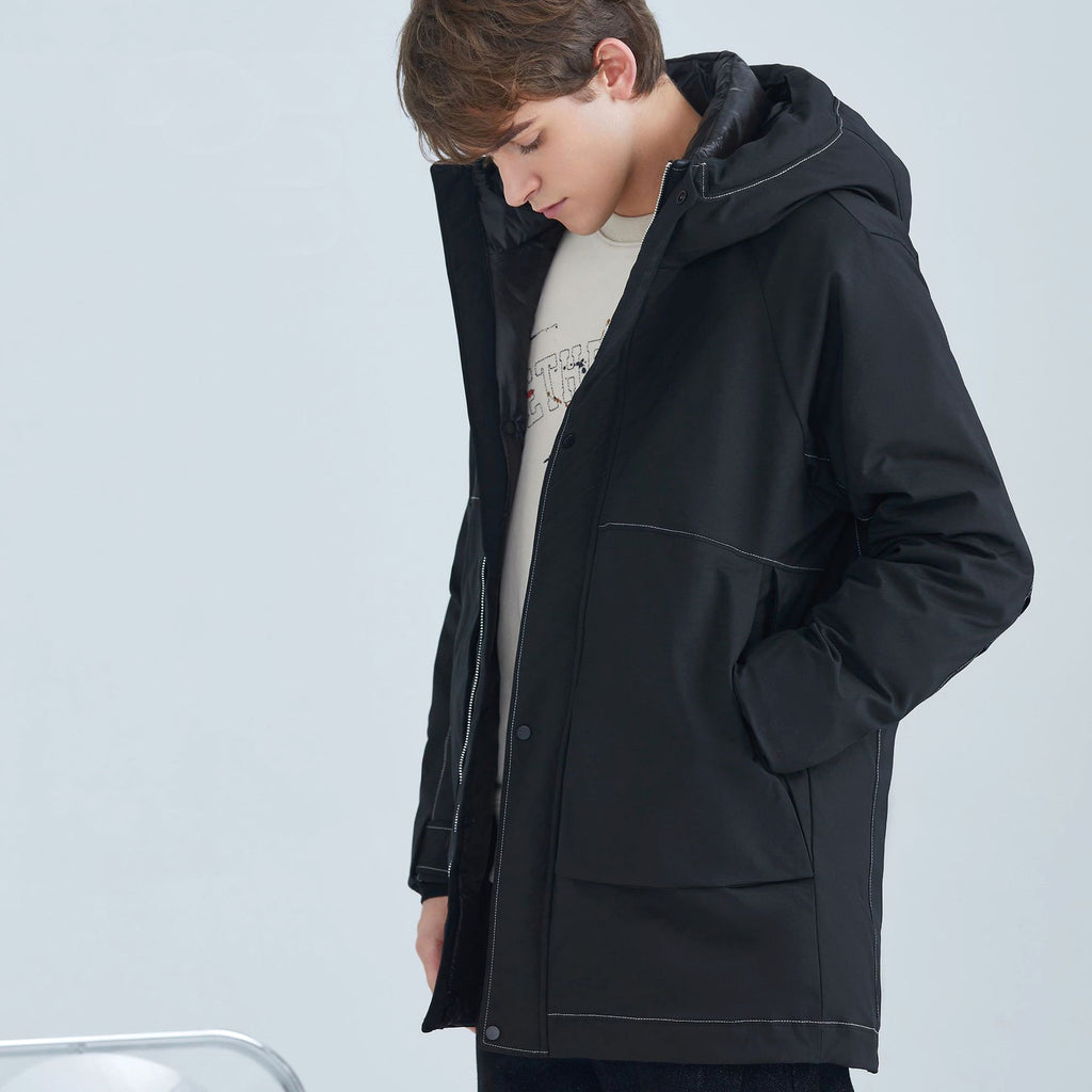 Winter Loose White Duck Down Quality Fashion Jacket Men - enhanced image 5