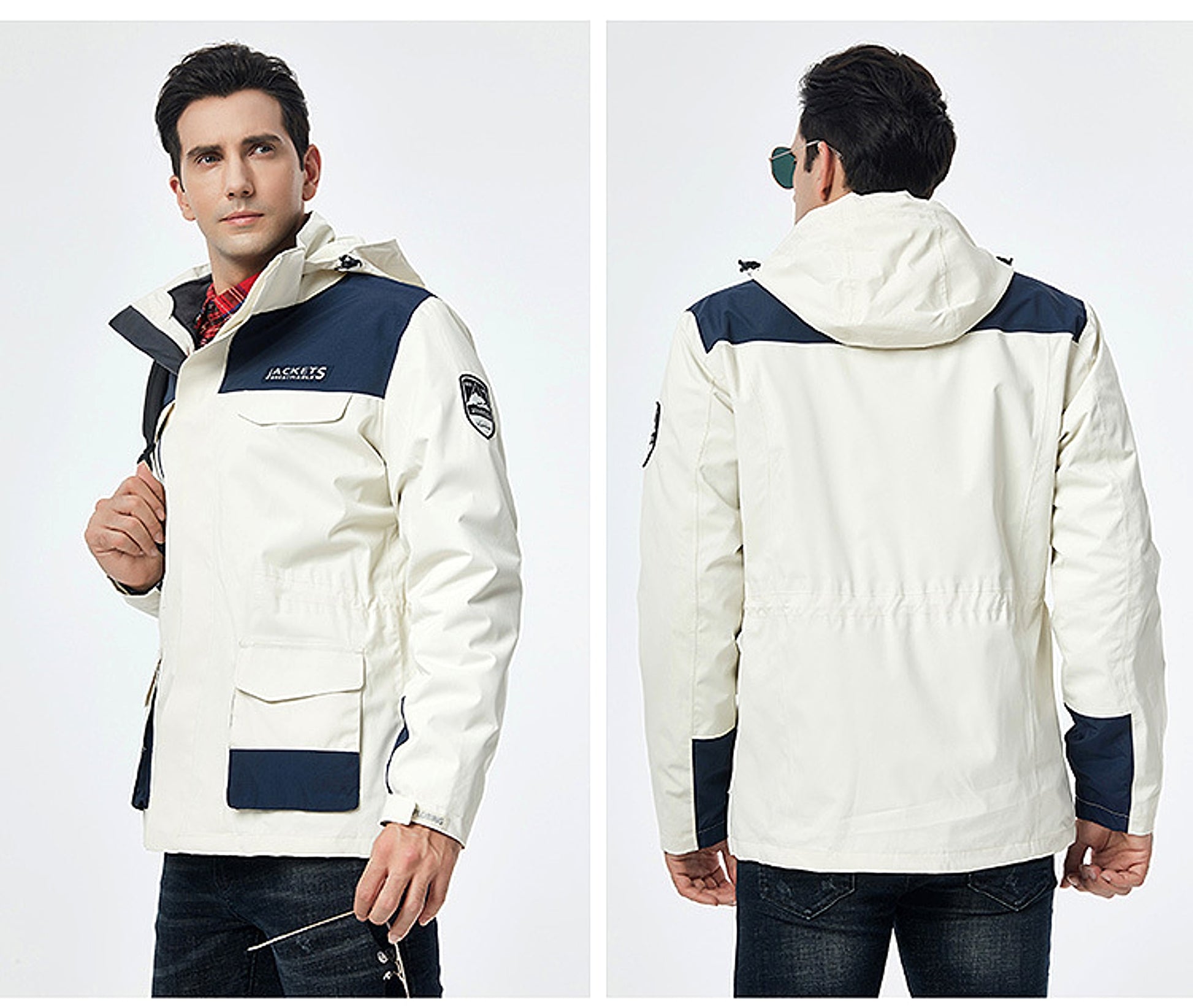 Winter Men Ski Jacket Waterproof Windproof Breathable Warm Softshell Long Sleeved Coat - enhanced image 5