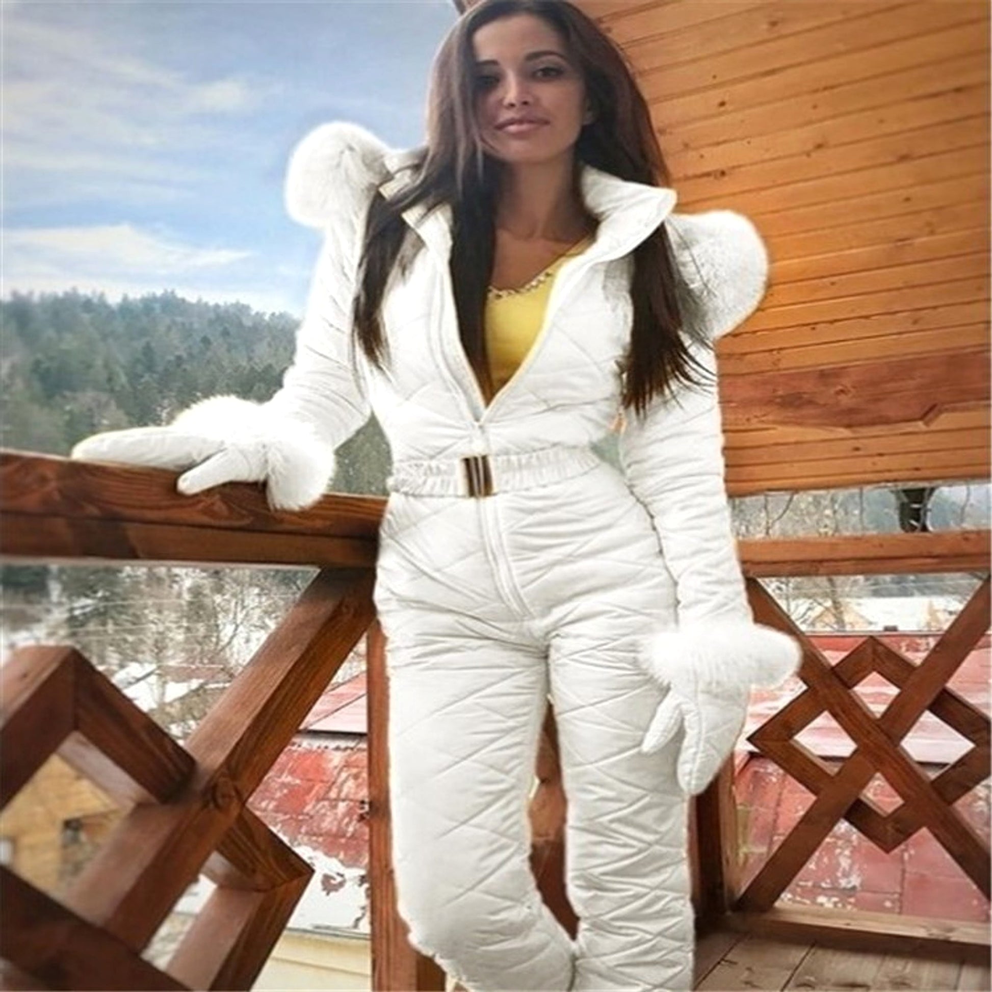 Winter Outdoor Fashion Ski Suit for Women – Warmth & Freedom on the Slopes - enhanced image 5