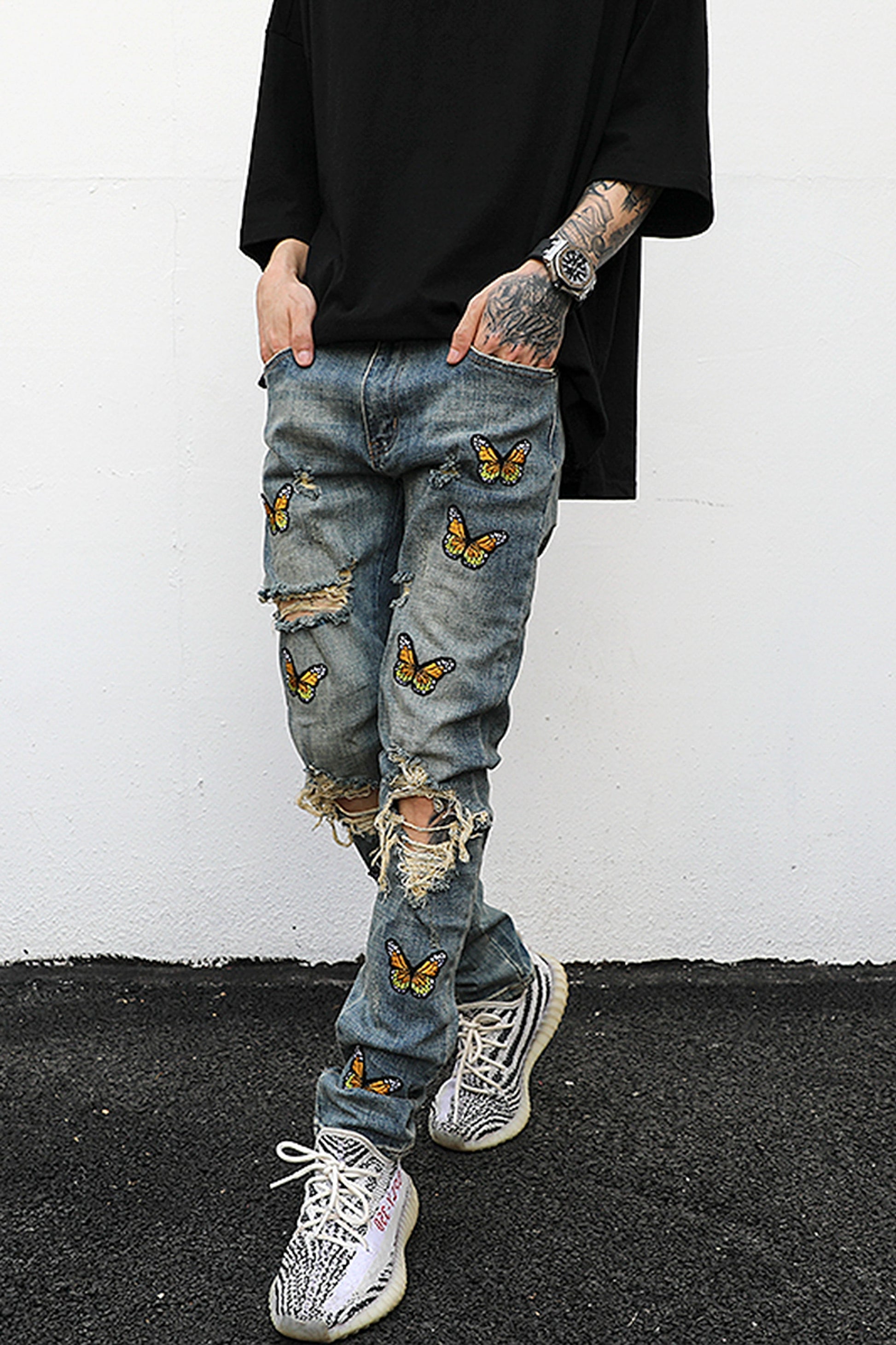 Women 's Butterfly jeans - enhanced image 5