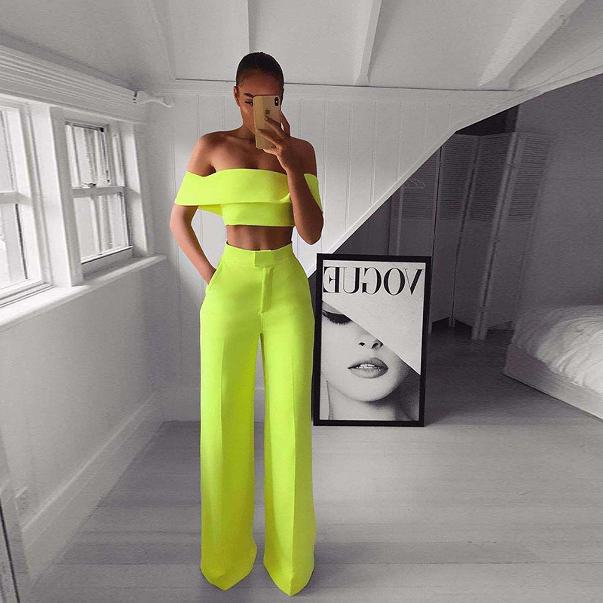 FlexiChic™ – Wide Leg Pants & Crop Top Two-Piece Set - enhanced image 5