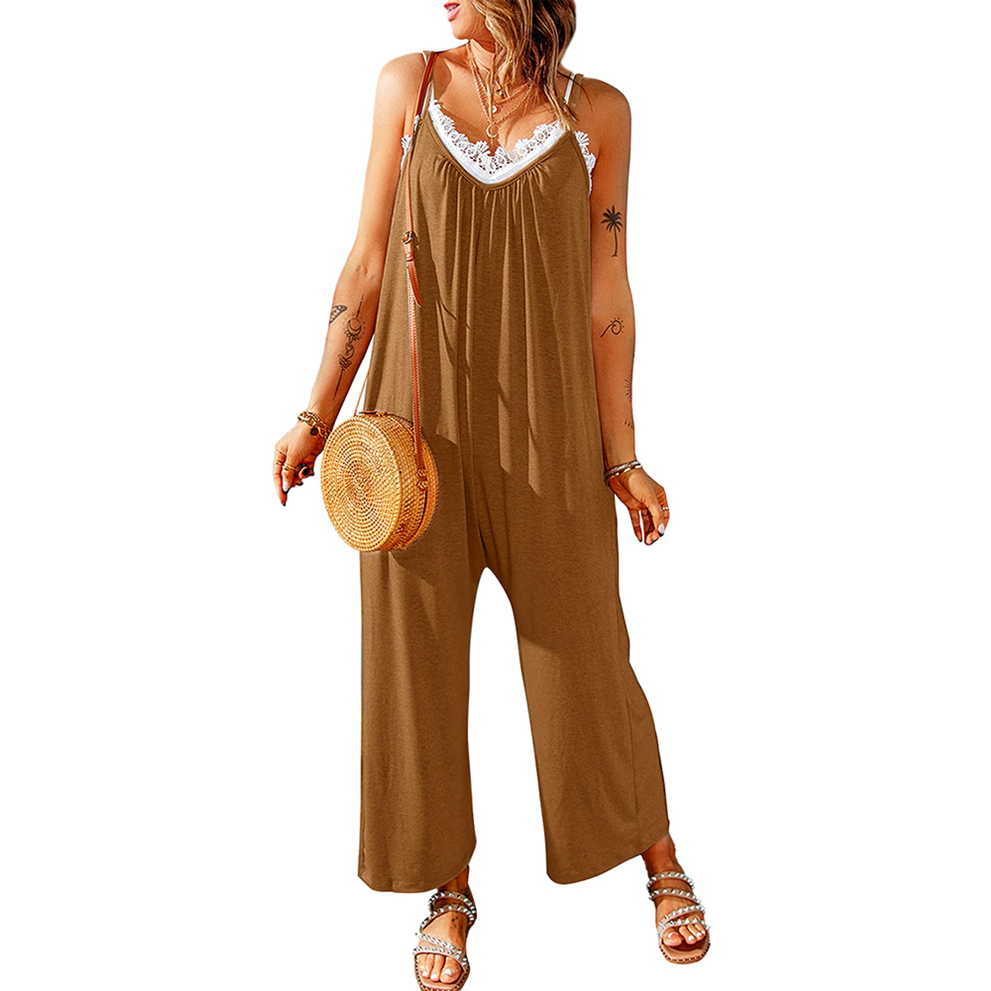 Women's Casual Suspender Jumpsuit Loose - enhanced image 5