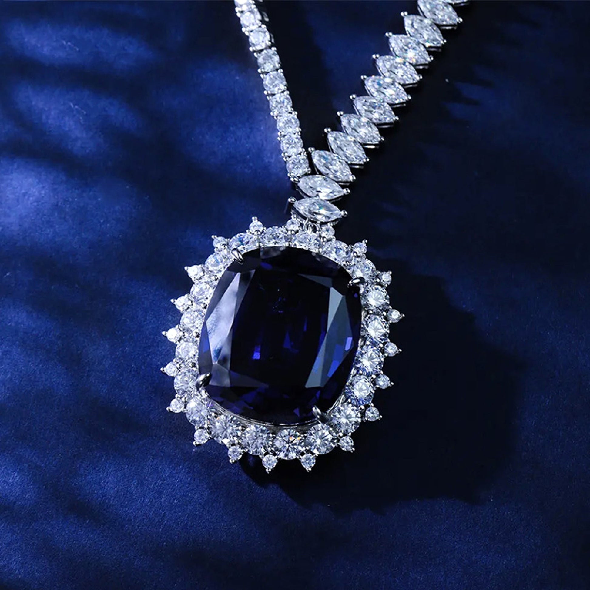 LuxeJewels™ – Royal Blue Ice Necklace - enhanced image 5