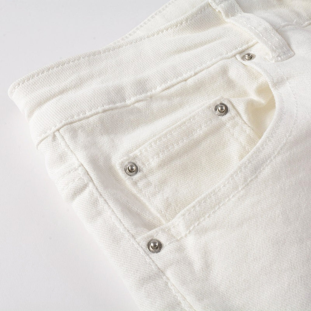 Women's High Street Ripped Stretch Slim Jeans - enhanced image 5