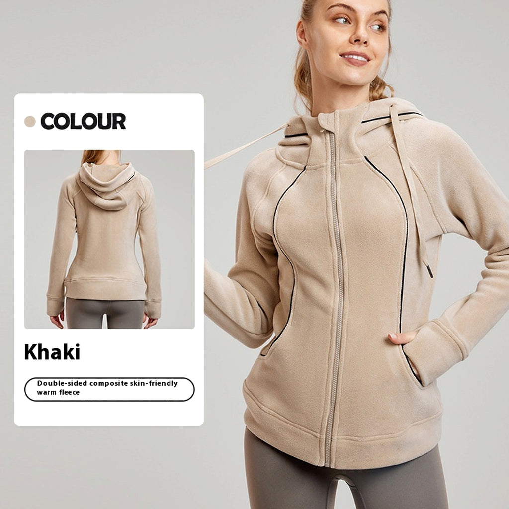Women's Long Sleeve Yoga Jacket – Lightweight Sportswear with Hidden Pocket - enhanced image 5