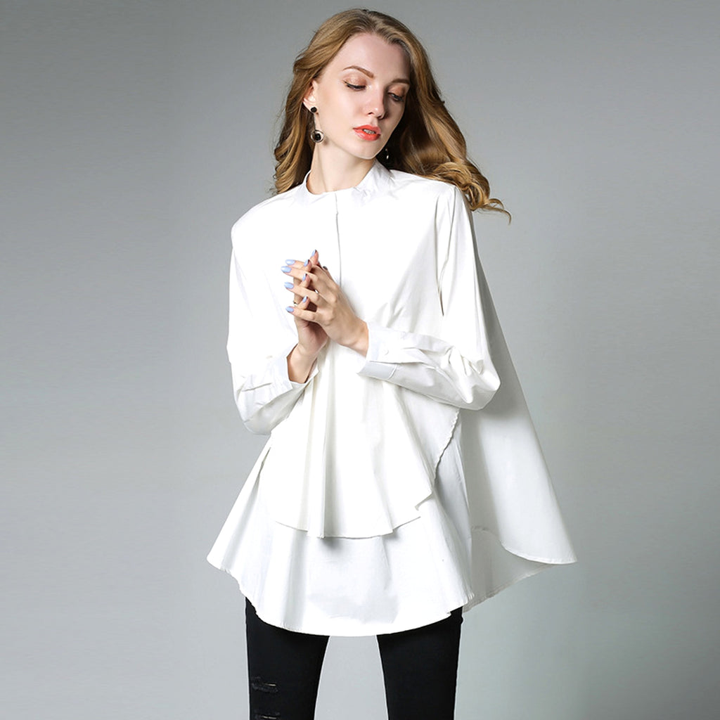 Women's Spring And Autumn Stand Collar Slim Mid-length - enhanced image 5