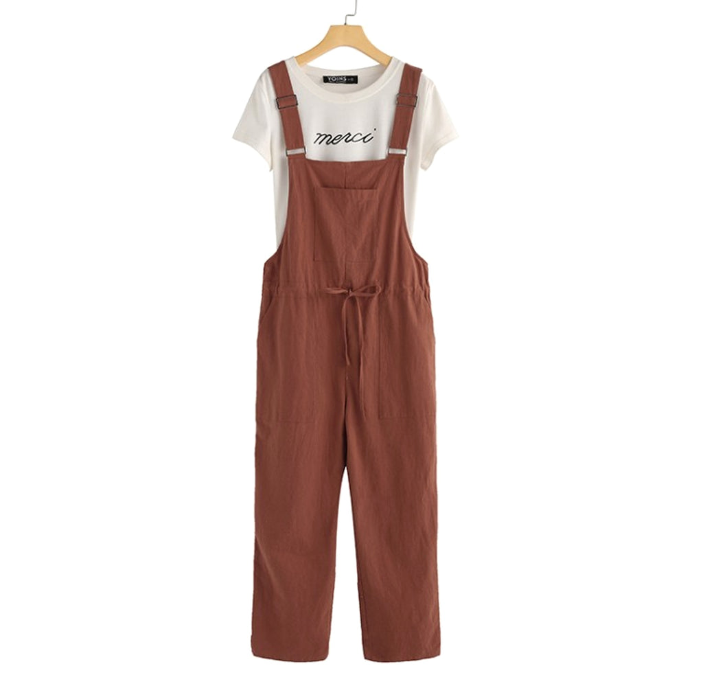 Women's Suspenders Casual Jumpsuit - enhanced image 5