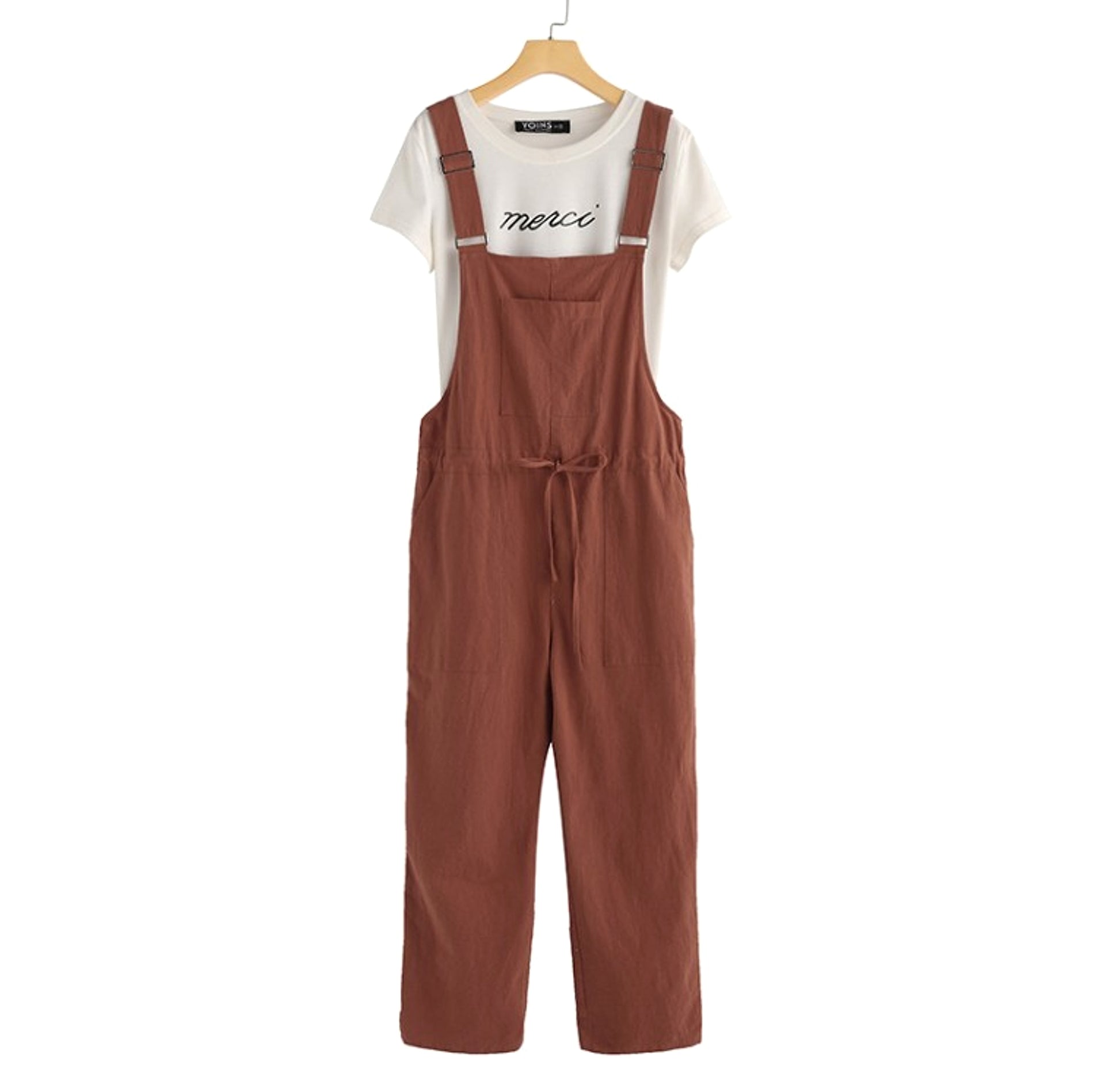 Women's Suspenders Casual Jumpsuit - enhanced image 5